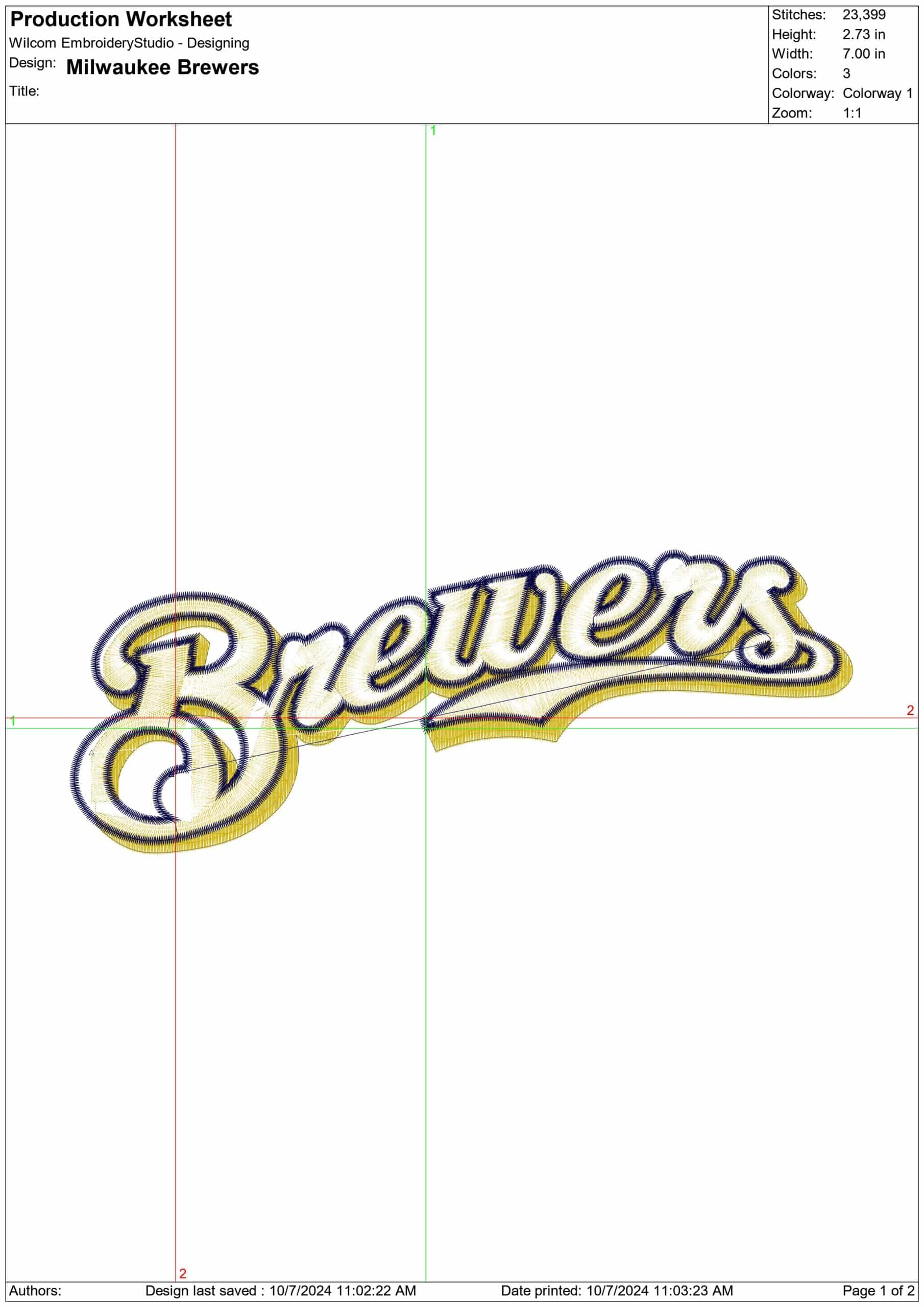 Milwaukee Brewers - Major league Baseball logo - MLB embroidery machine pattern embroidery file - instant download — view 2