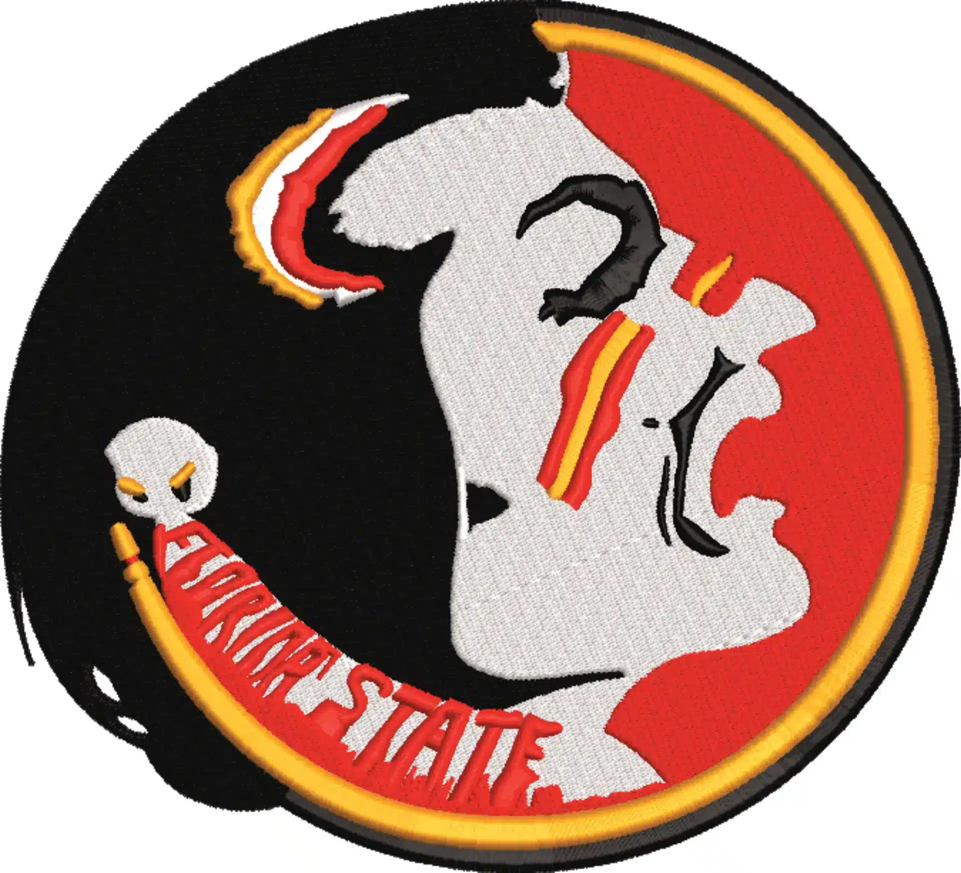 Florida State embroidery design -Florida State University Logo embroidery machine pattern embroidery file - instant download in a frame