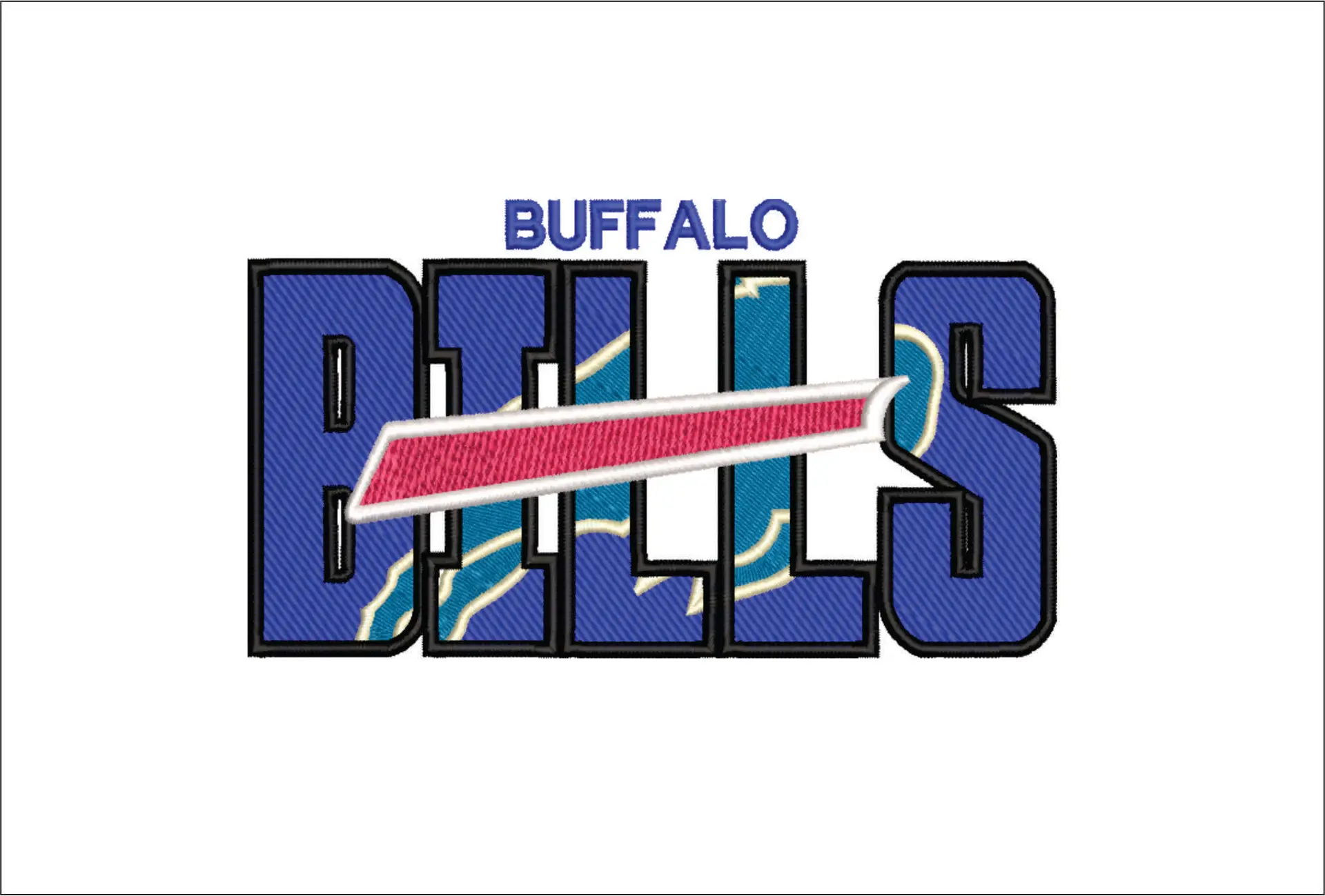 Buffalo Bills NFL stylized embroidery design -Highmark Stadium Orchard park men's football embroidery machine pattern embroidery file - instant download