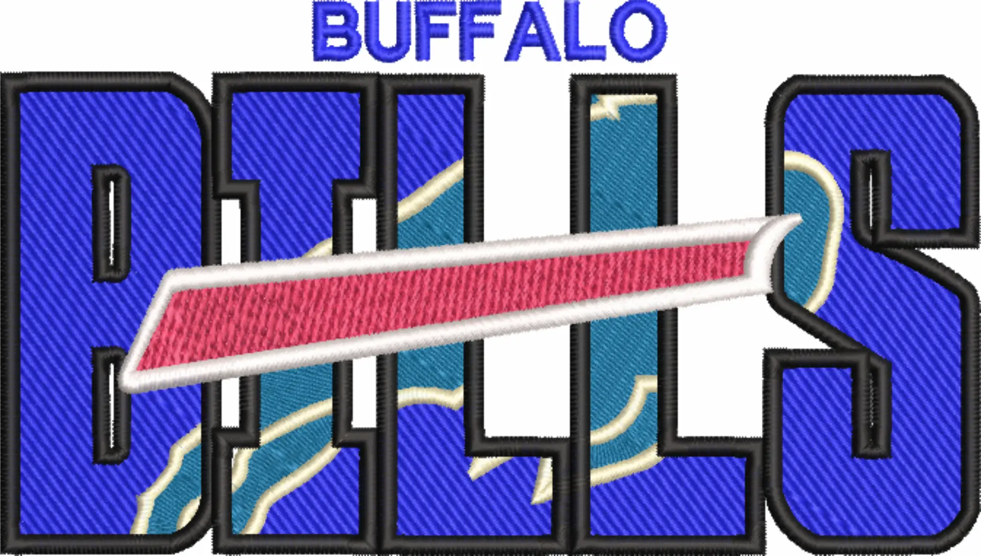 Buffalo Bills NFL stylized embroidery design -Highmark Stadium Orchard park men's football embroidery machine pattern embroidery file - instant download — view 4