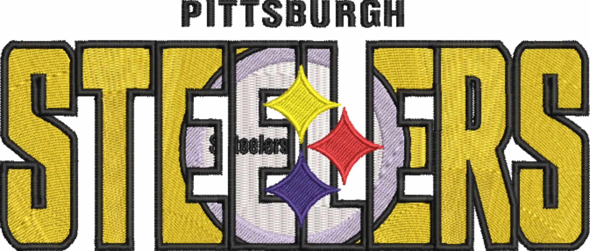 Pittsburgh Steelers NFL stylizedembroidery design -Acrisure Stadium men's football embroidery machine pattern embroidery file - instant download — view 4