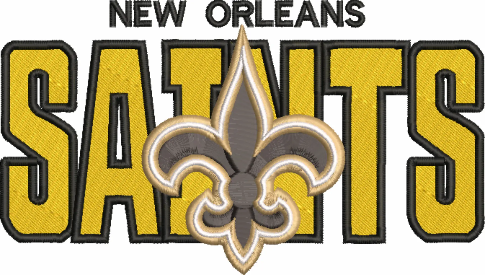New Orleans Saints NFL stylized embroidery design -Caesars Superdome Stadium men's football embroidery machine pattern embroidery file - instant download — view 4