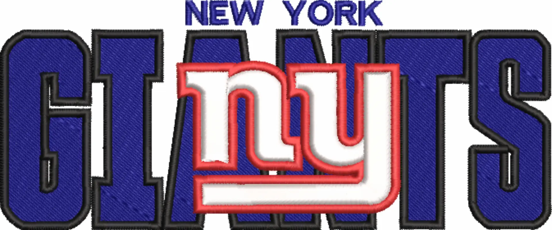 New York Giants NFL Stylized embroidery design -MetLife Stadium men's football embroidery machine pattern embroidery file - instant download — view 2