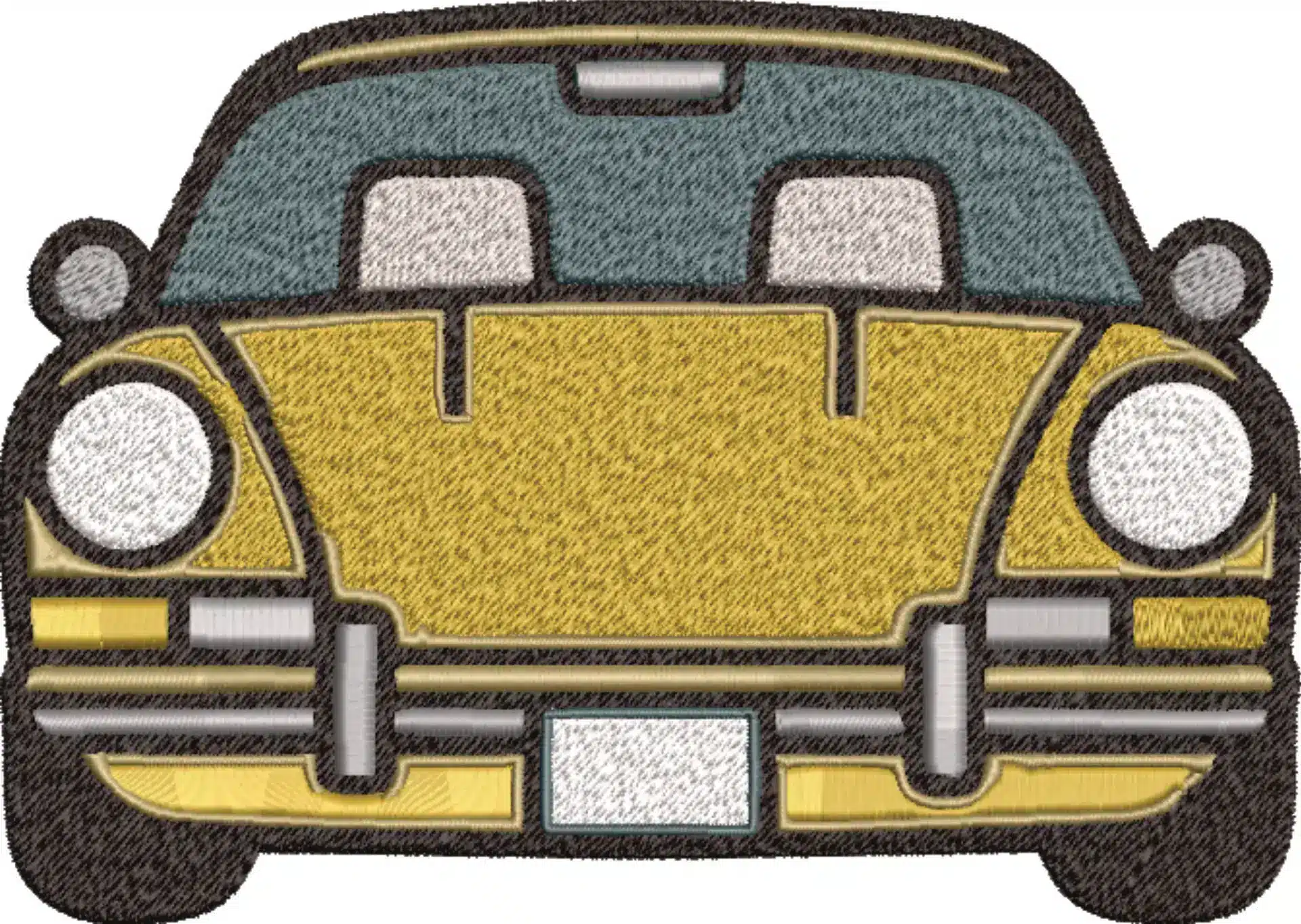Porsche Stylized designs embroidery design - 911 1966 embroidery design machine pattern - Car embroidery file - instant download in a frame — view 4