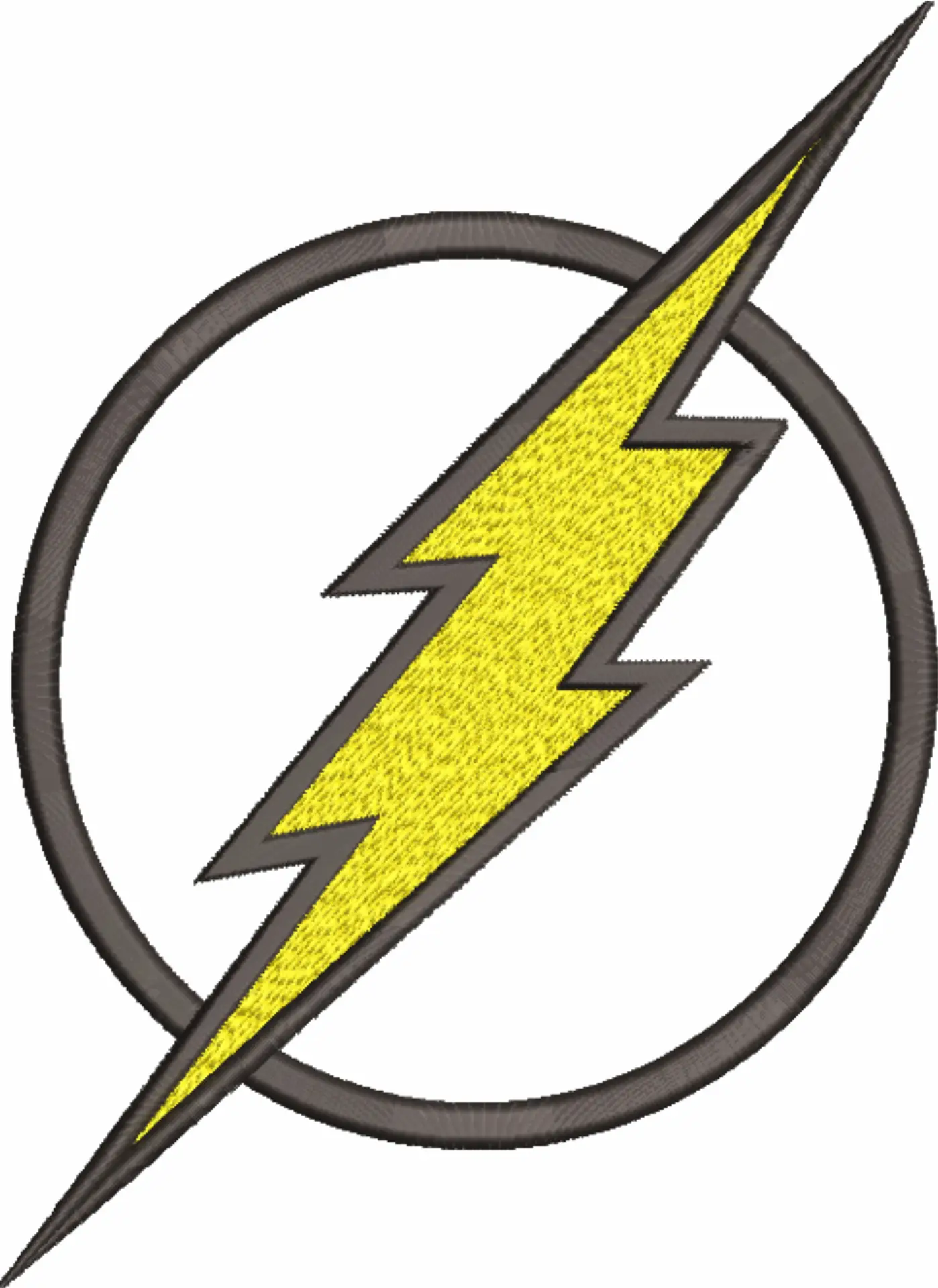 Flash Emblem - Halloween embroidery design - embroidery file - instant download — view 3