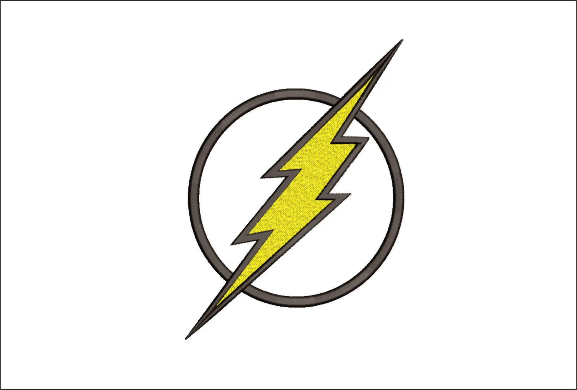 Flash Emblem - Halloween embroidery design - embroidery file - instant download
