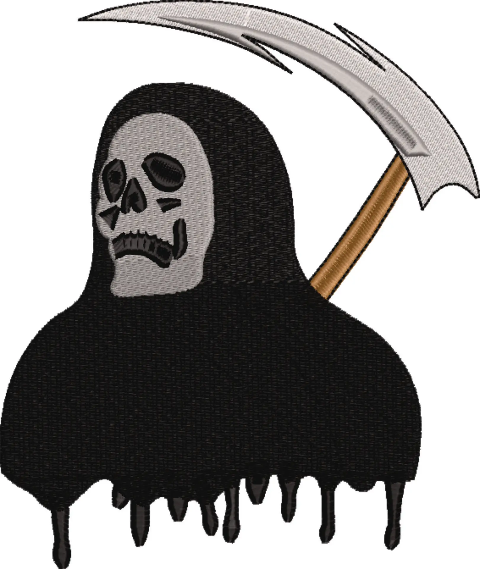 Grim Reaper Body- Halloween embroidery design - embroidery file - instant download — view 4