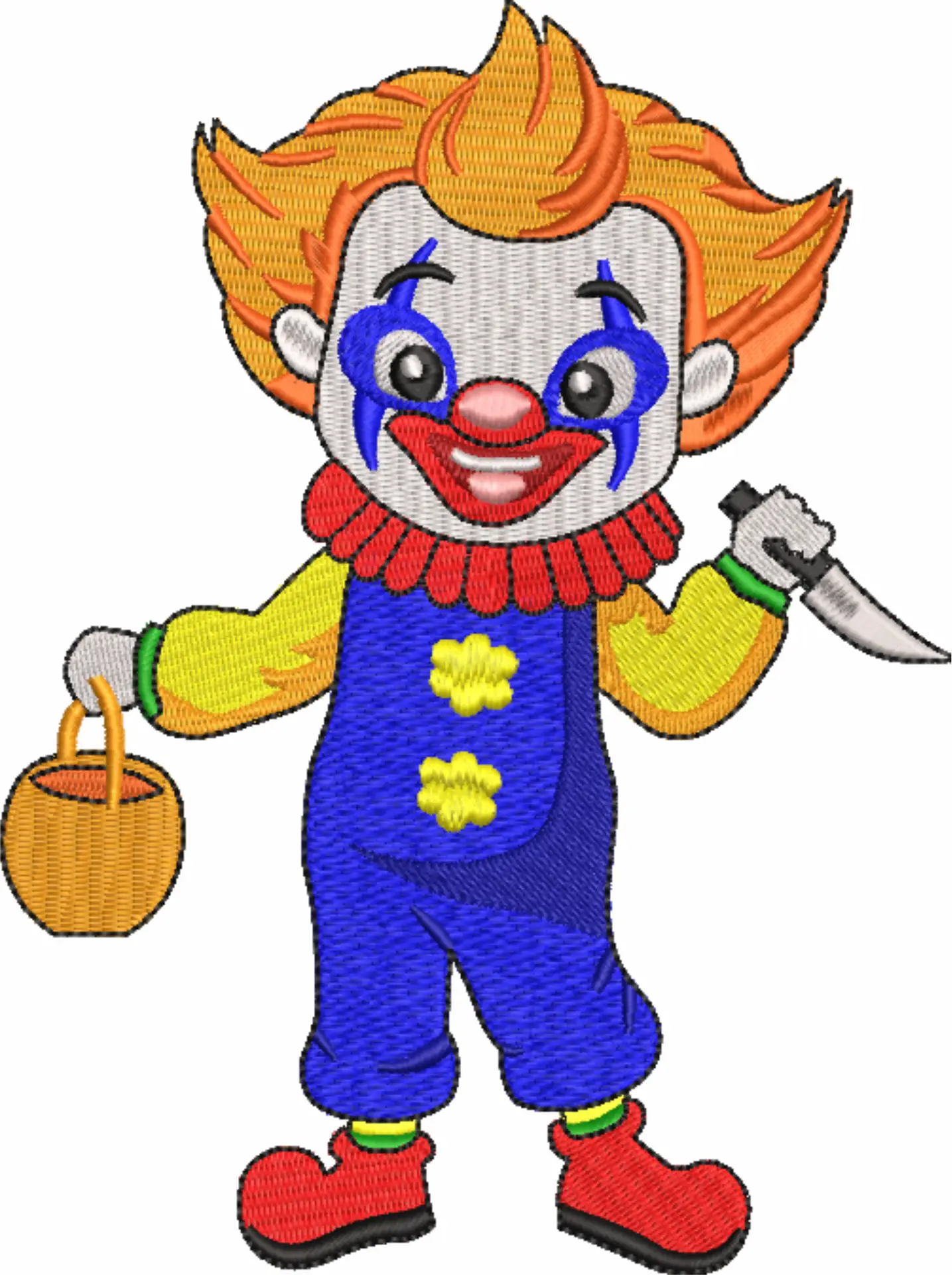 Joker Cartoon Halloween embroidery design - embroidery file - instant download — view 3