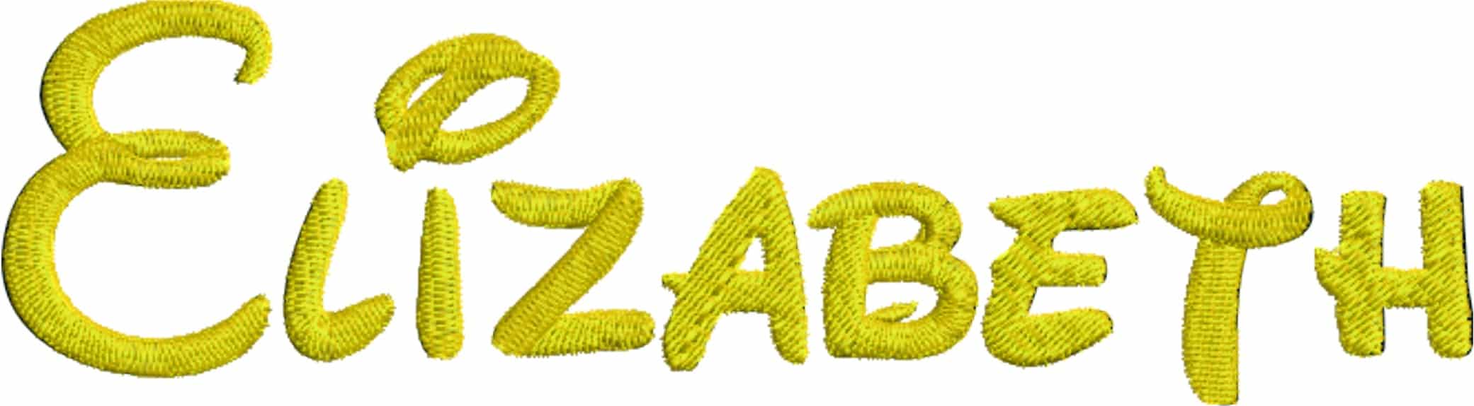 Waltograph Embroidery Font Set - 1"  2"  3" 4" and 5" - Machine Embroidery Alphabet Font - instant download — view 2