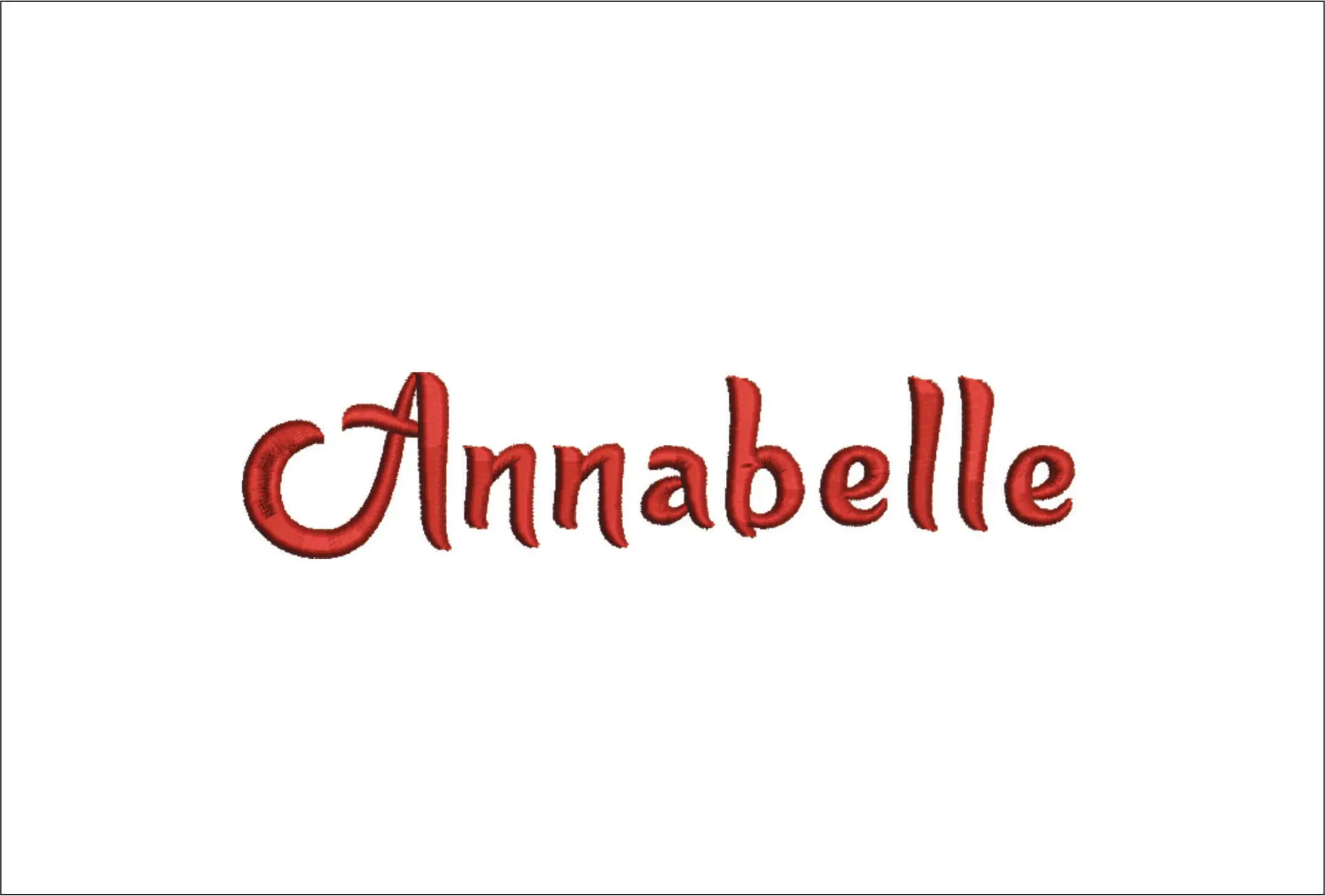 Annabelle Embroidery Font Set - 1" 1.5" 2" 2.5" 3" and 4" - Machine Embroidery Alphabet Font - instant download