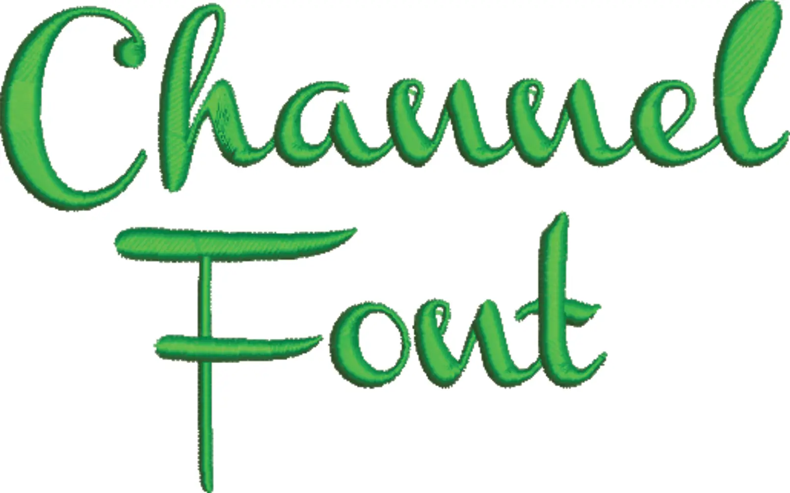 Chanel Embroidery Font Set - 1"  2"  3" 4" and 5" - Machine Embroidery Alphabet Font - instant download — view 3