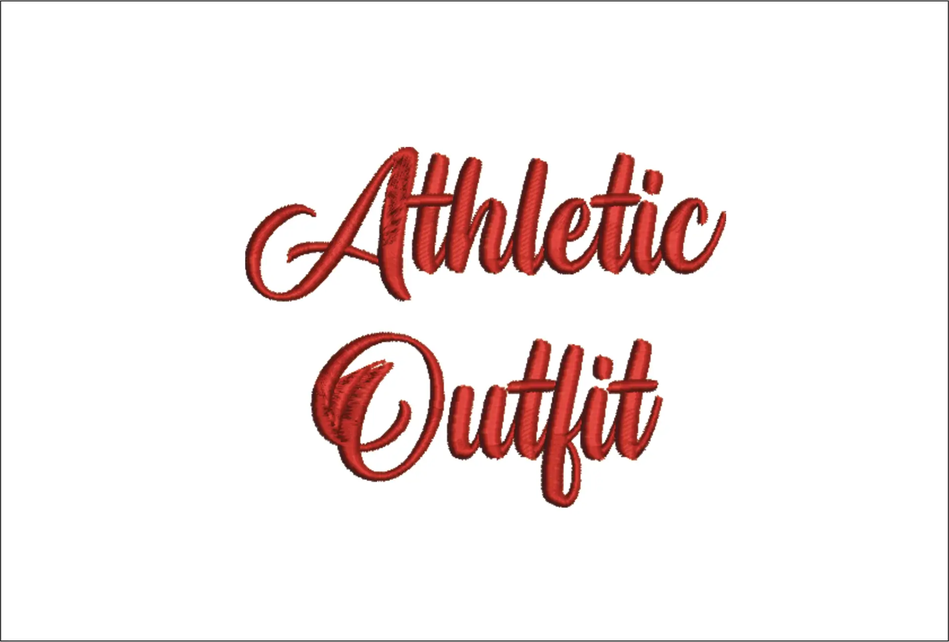 Athletic Outfit Embroidery Font Set - 1" 1.5" 2" 2.5" 3" and 4" - Machine Embroidery Alphabet Font - instant download
