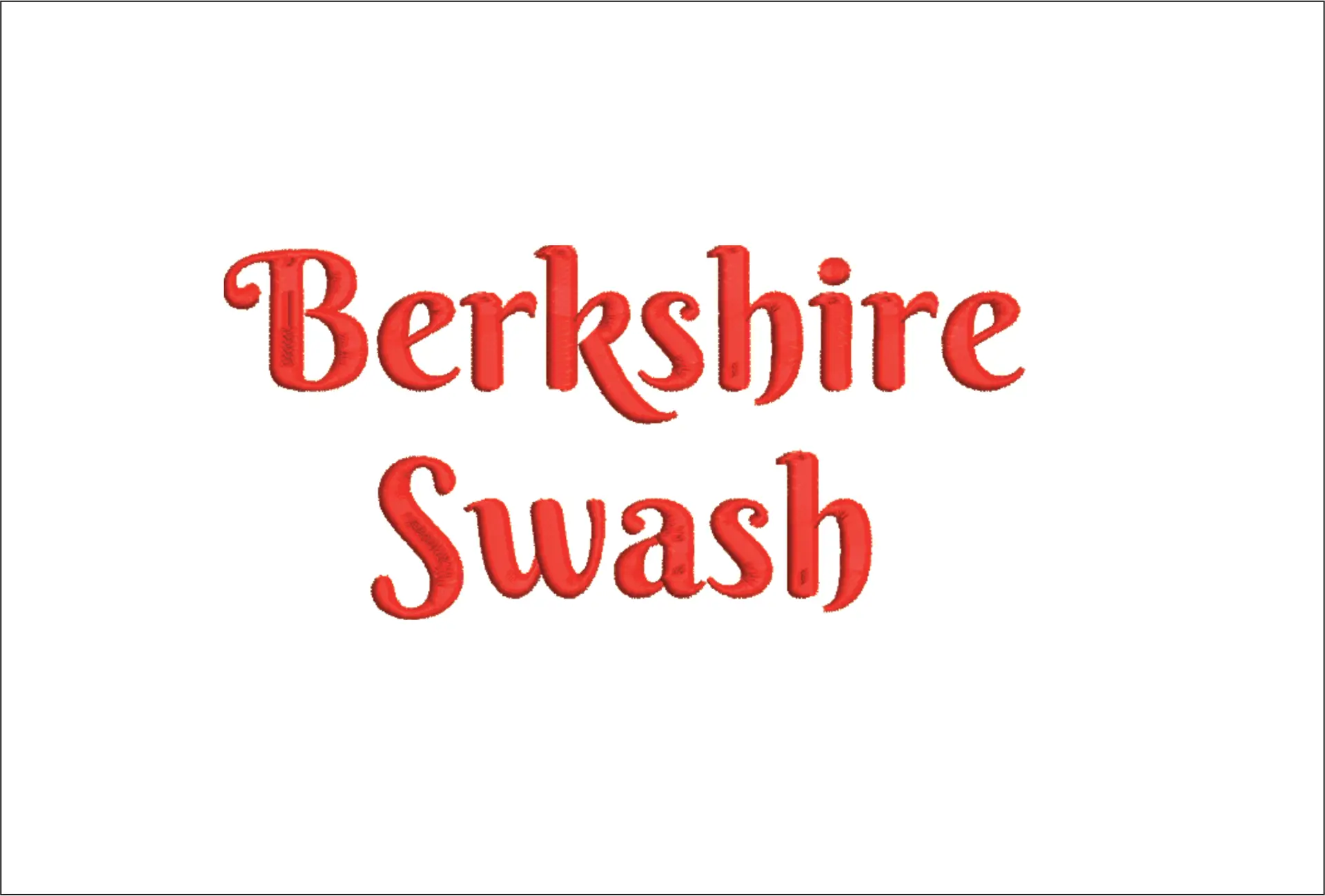 Berkshire Swash Embroidery Font Set - 1" 1.5" 2" 2.5" 3" and 4" - Machine Embroidery Alphabet Font - instant download