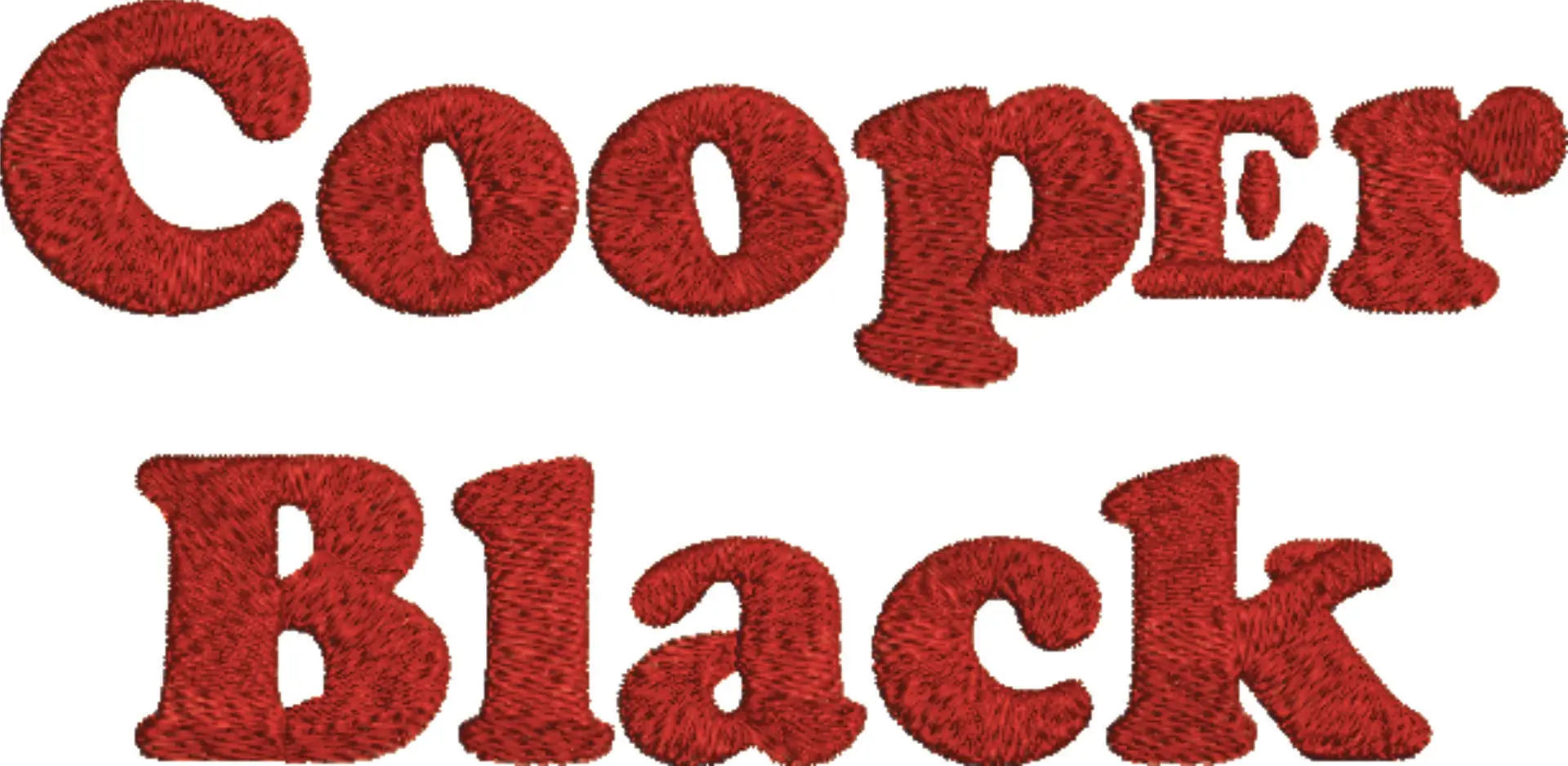Cooper Black Embroidery Font Set - 1" 1.5" 2" 2.5" 3" and 4" - Machine Embroidery Alphabet Font - instant download — view 3