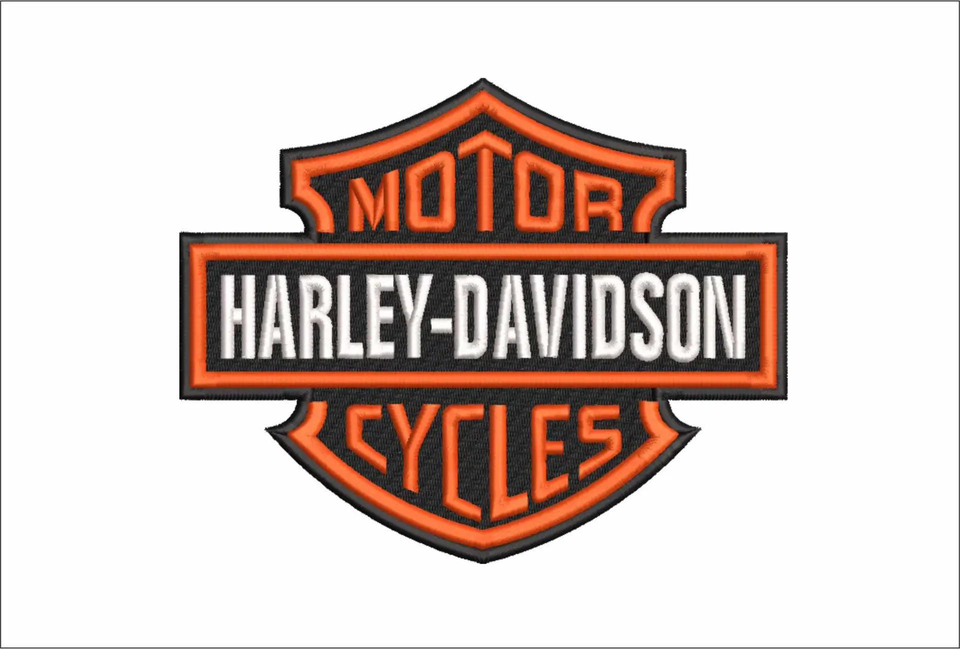 Harley Davidson Embroidery Motorbike Logo design - Harley USA Bike Company machine pattern embroidery file instant download