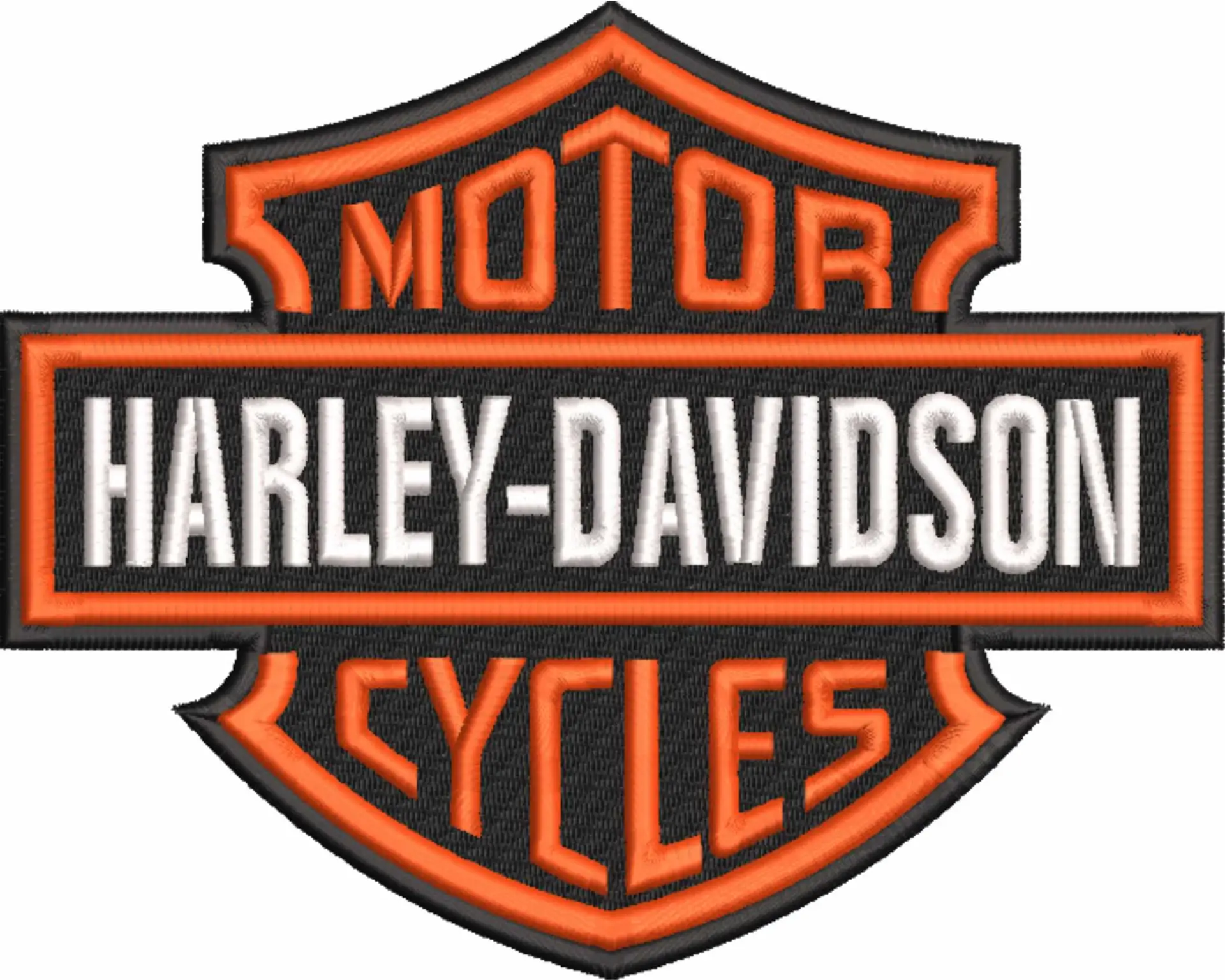 Harley Davidson Embroidery Motorbike Logo design - Harley USA Bike Company machine pattern embroidery file instant download — view 5