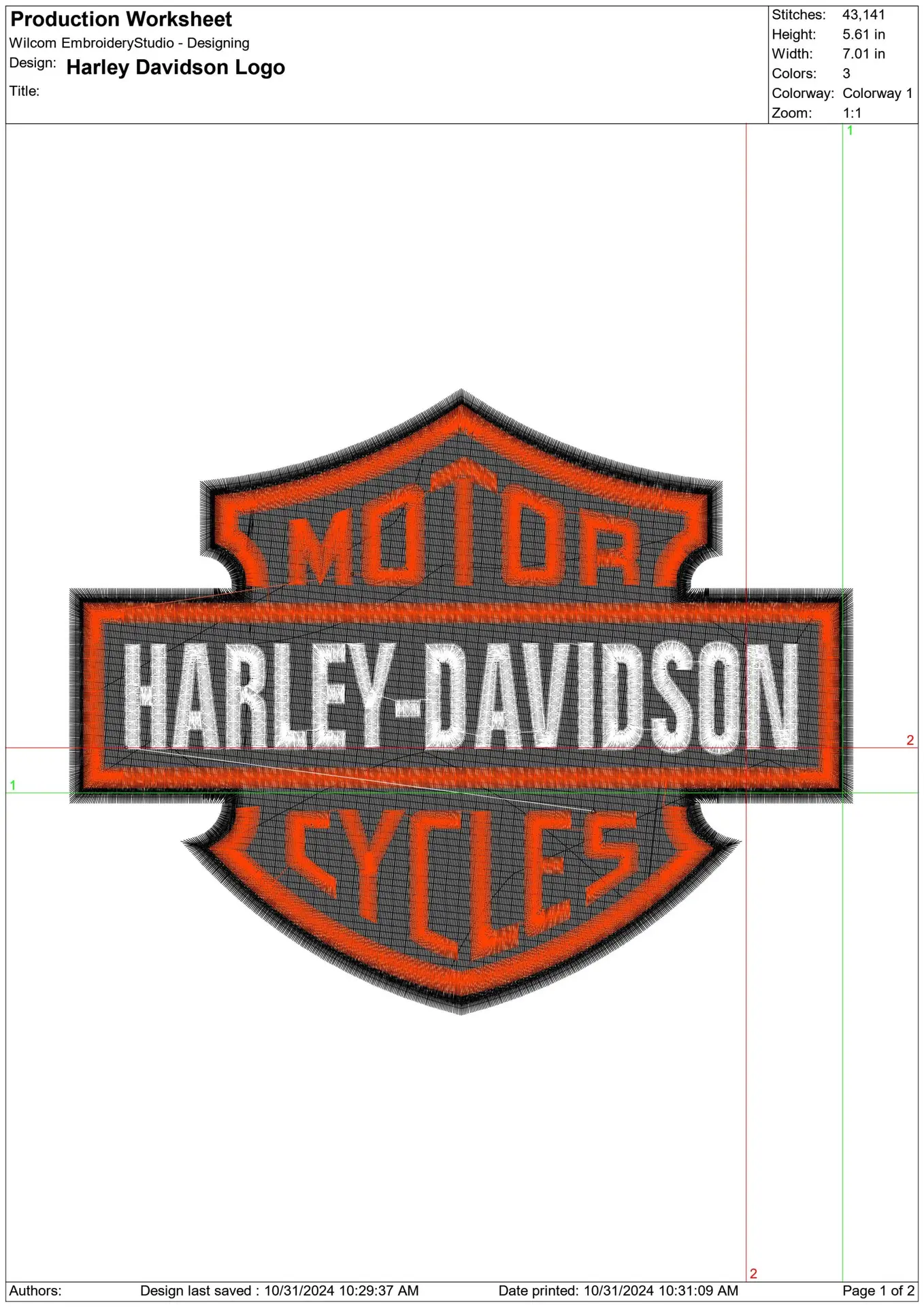 Harley Davidson Embroidery Motorbike Logo design - Harley USA Bike Company machine pattern embroidery file instant download — view 2