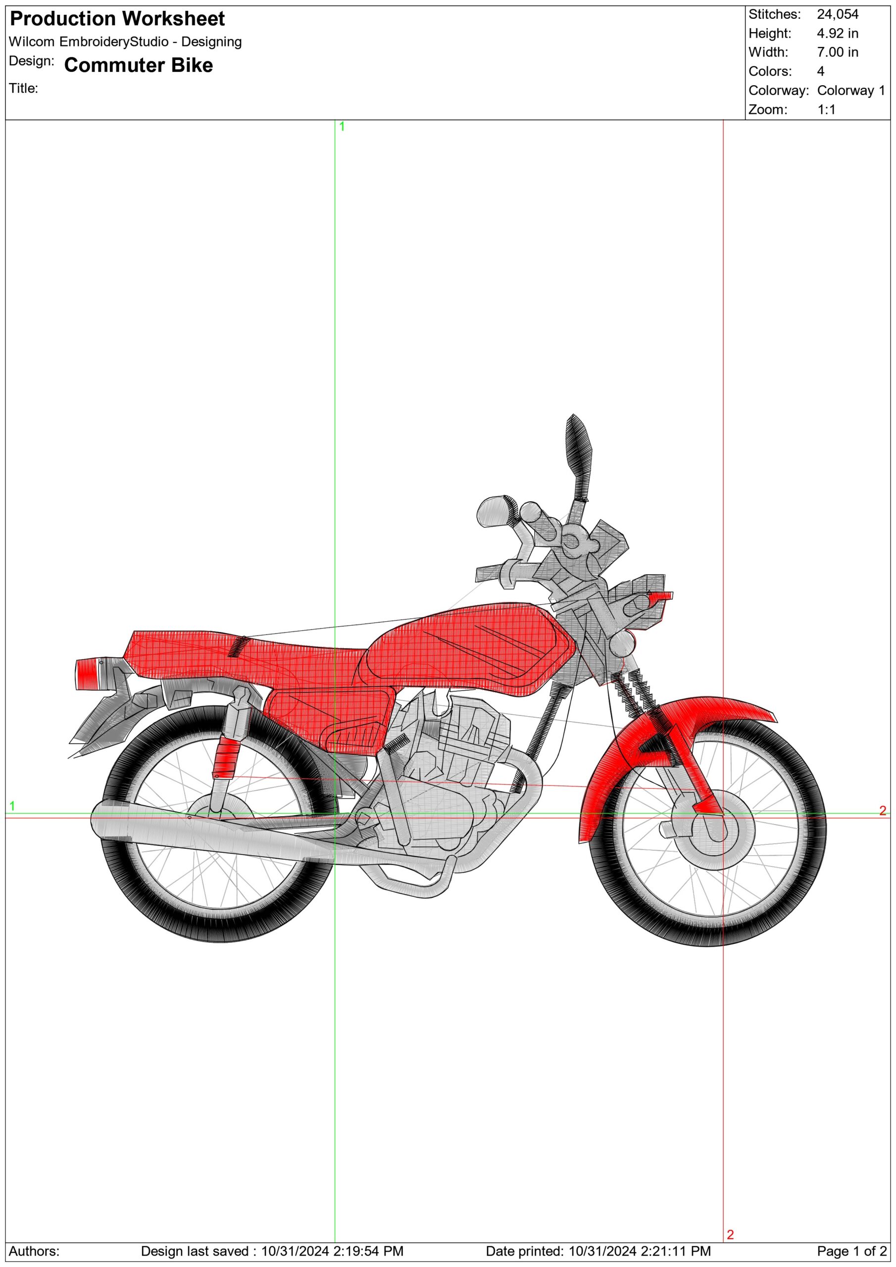 Commuter sit up Bike Motorbike Embroidery design - Motor Bike Company machine pattern embroidery file instant download — view 2