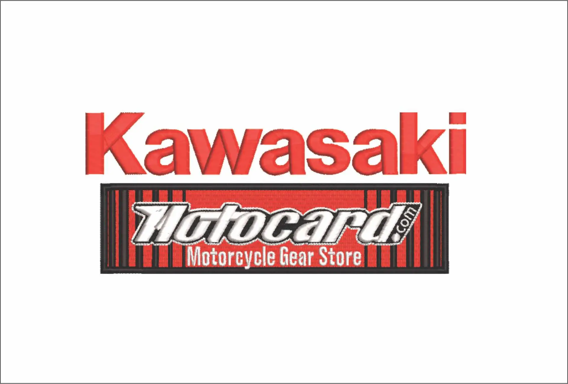 Kawasaki store Motorbike Embroidery design - Motor Bike Company machine pattern embroidery file instant download