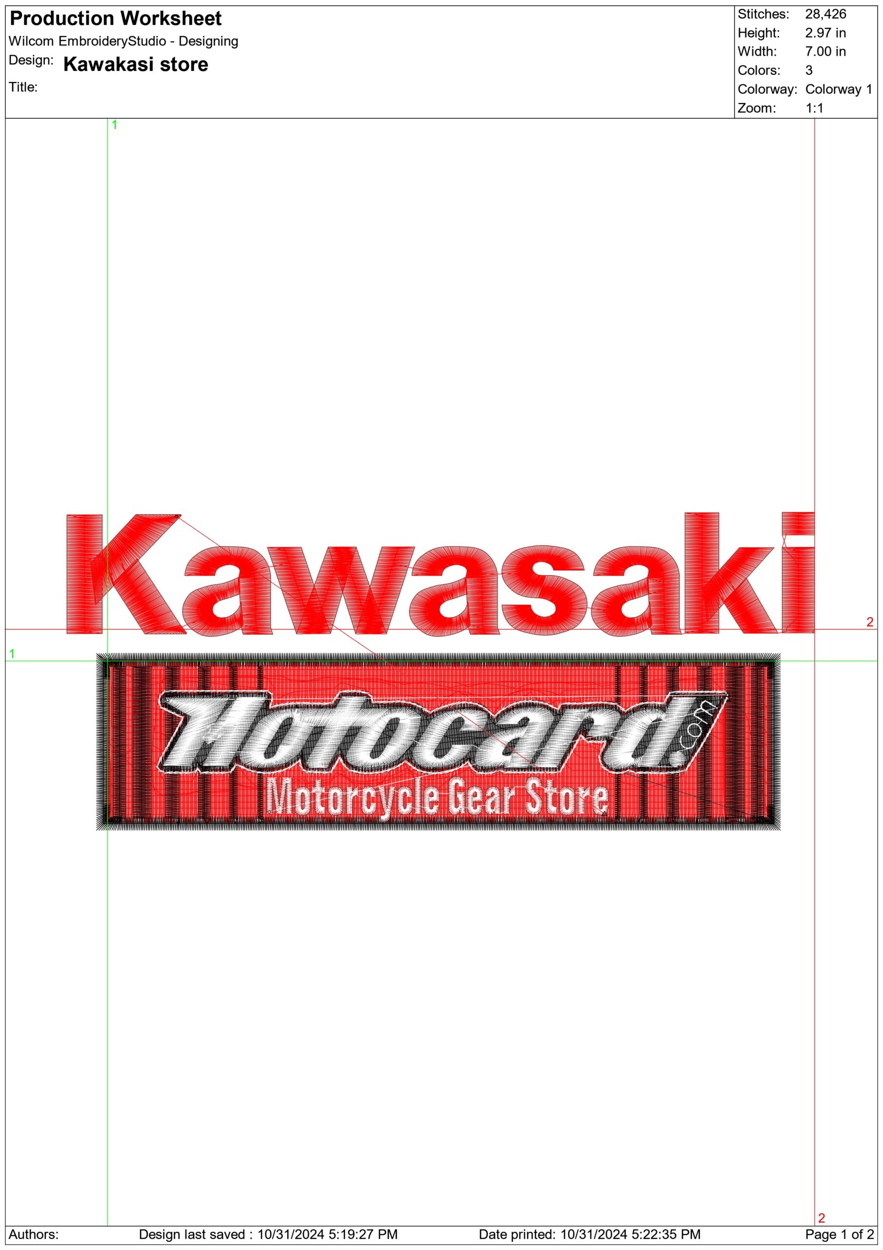 Kawasaki store Motorbike Embroidery design - Motor Bike Company machine pattern embroidery file instant download — view 2