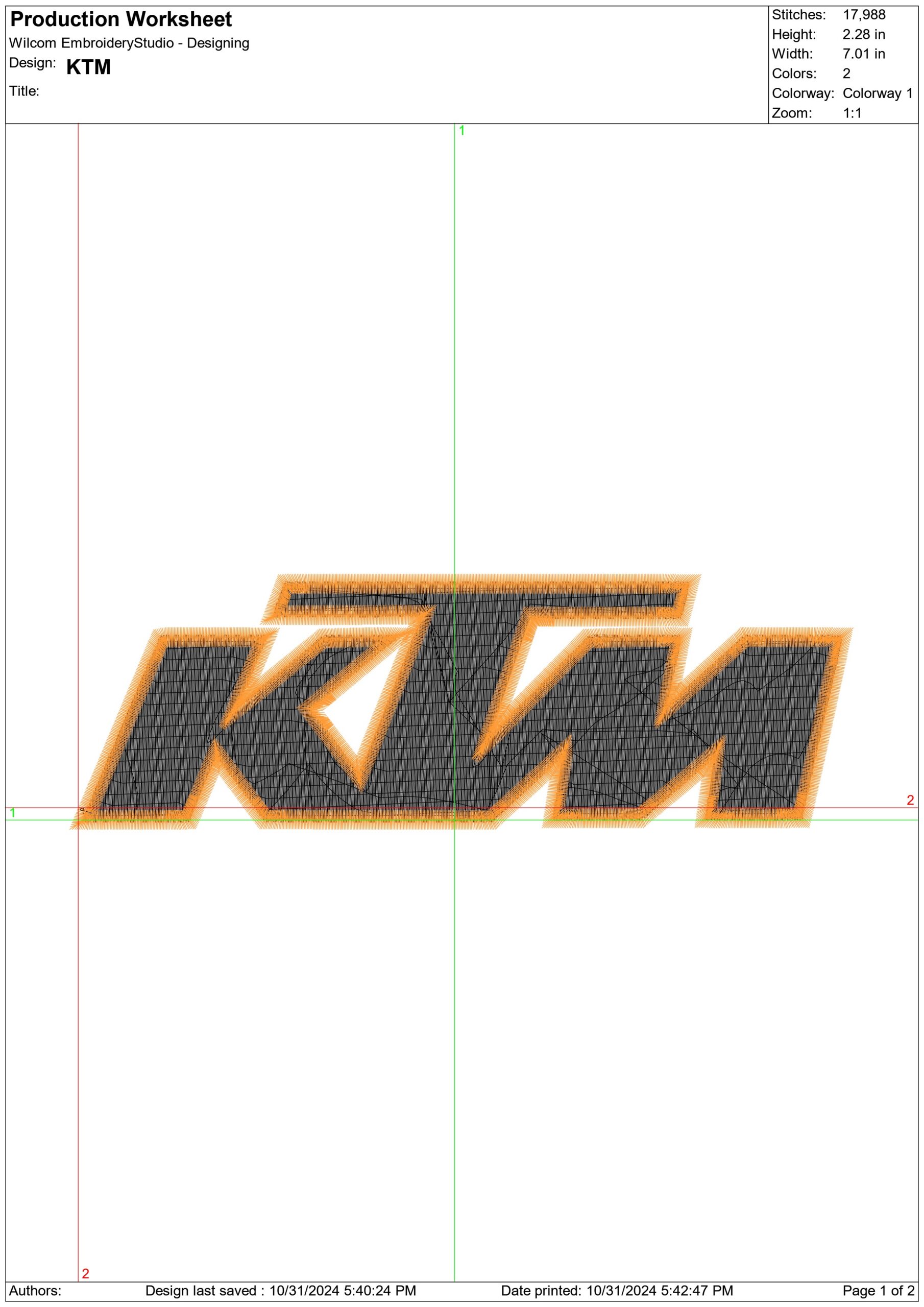KTM Motorbike Embroidery design - Motor Bike Company machine pattern embroidery file instant download — view 2
