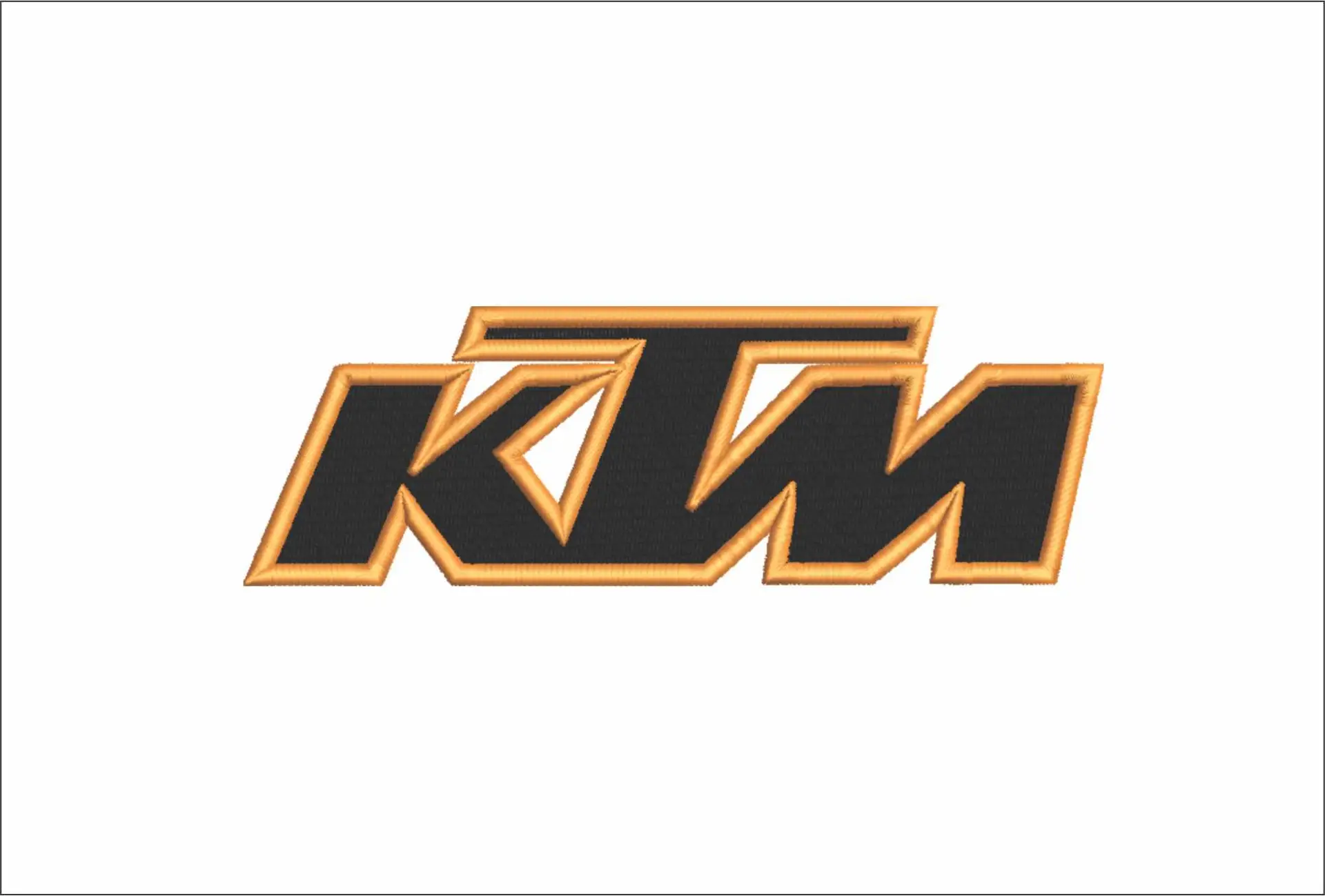 KTM Motorbike Embroidery design - Motor Bike Company machine pattern embroidery file instant download