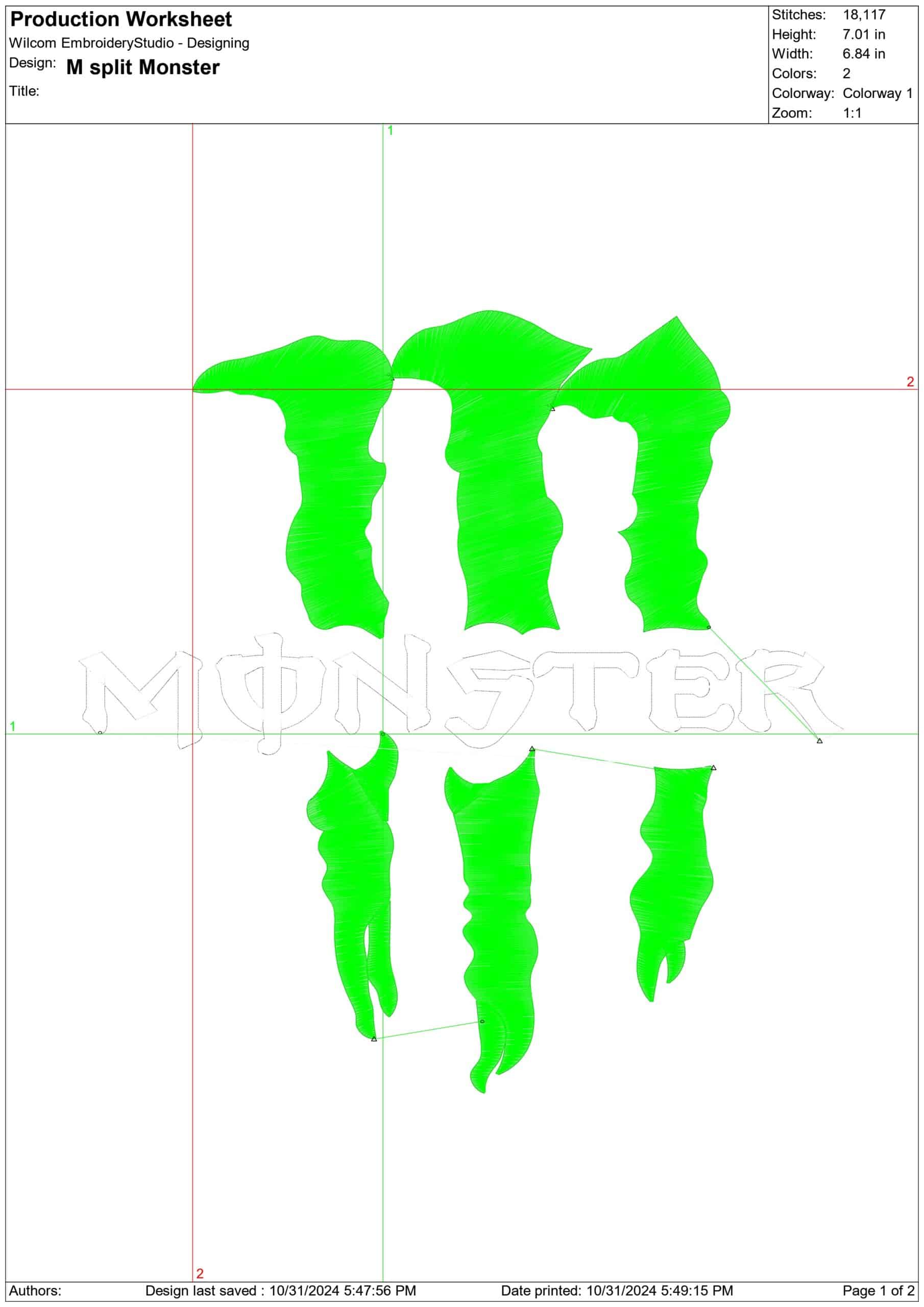 Monster Energy Motorbike Embroidery design - Motor Bike Company machine pattern embroidery file instant download — view 2