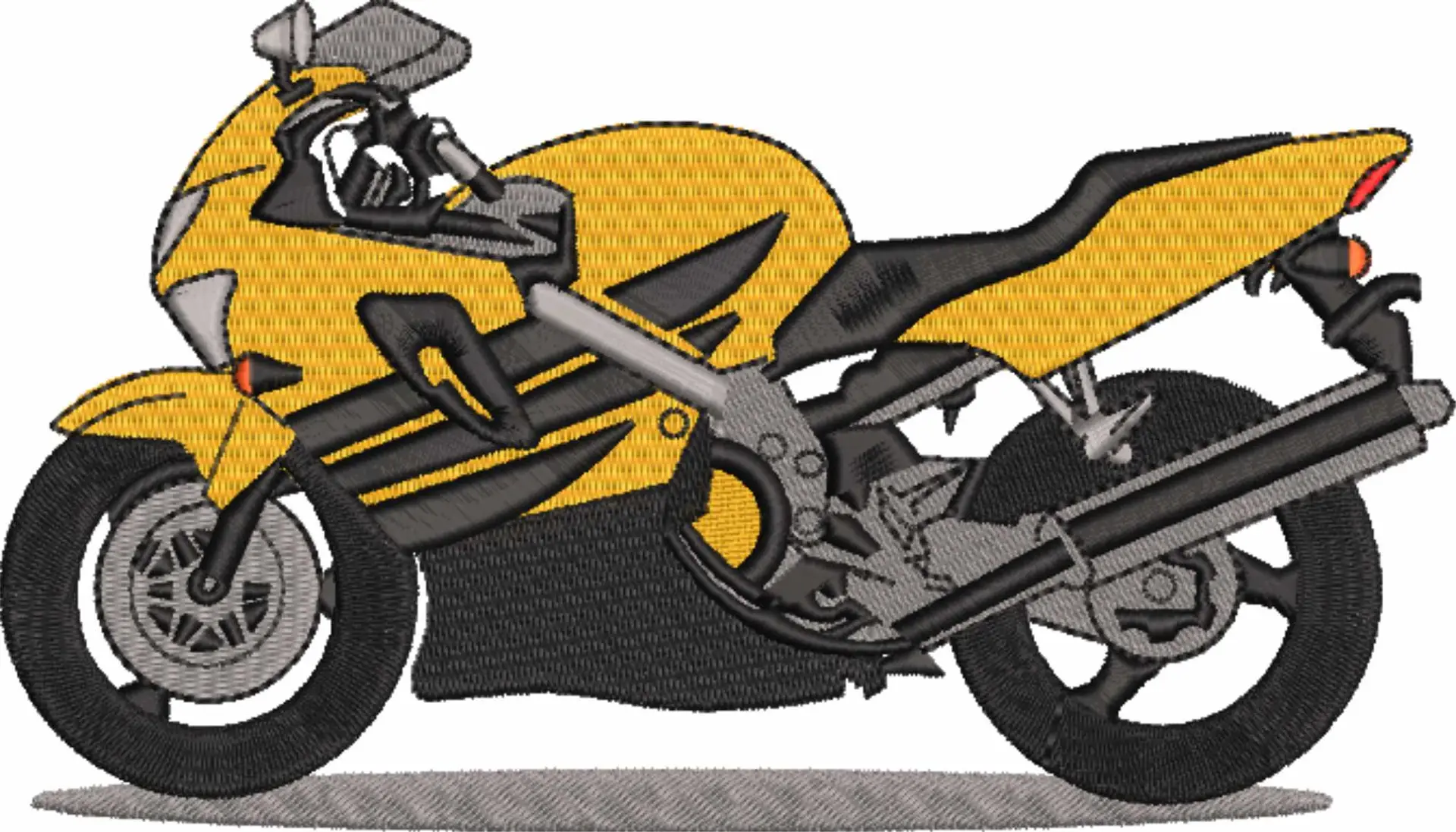 Sports Bike Motorbike Embroidery design - Motor Bike Company machine pattern embroidery file instant download — view 4