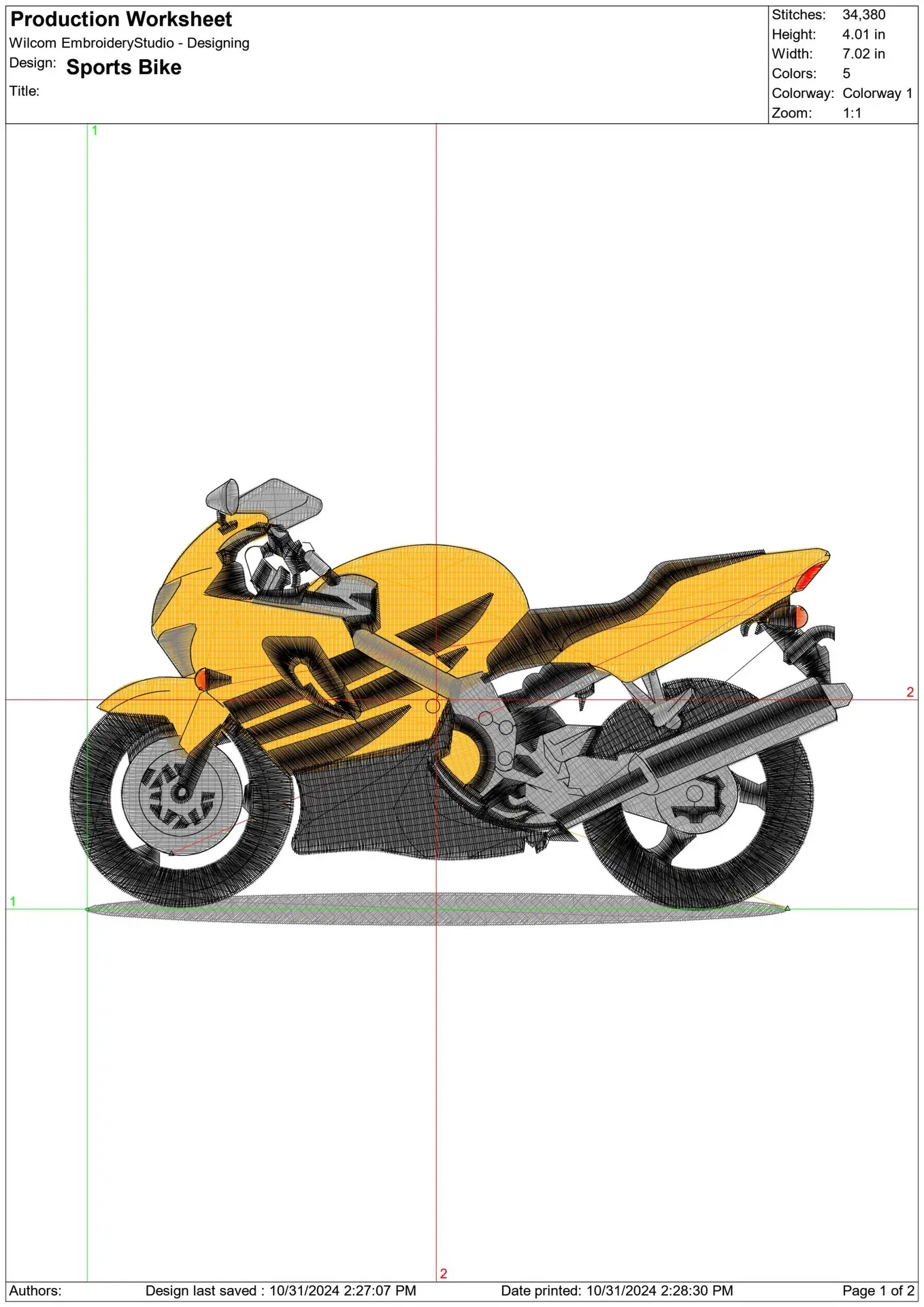 Sports Bike Motorbike Embroidery design - Motor Bike Company machine pattern embroidery file instant download — view 2