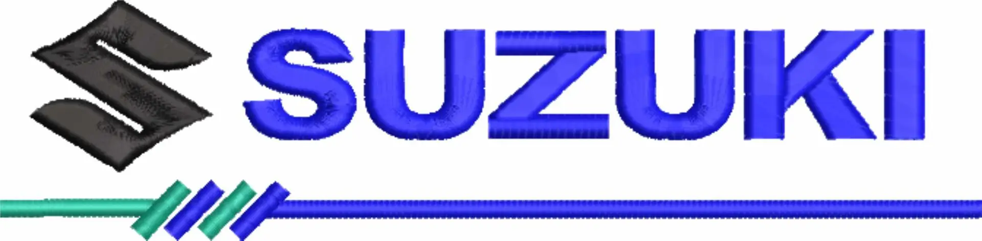 Suzuki Underlined Motorbike Embroidery design - Motor Bike Company machine pattern embroidery file instant download — view 4