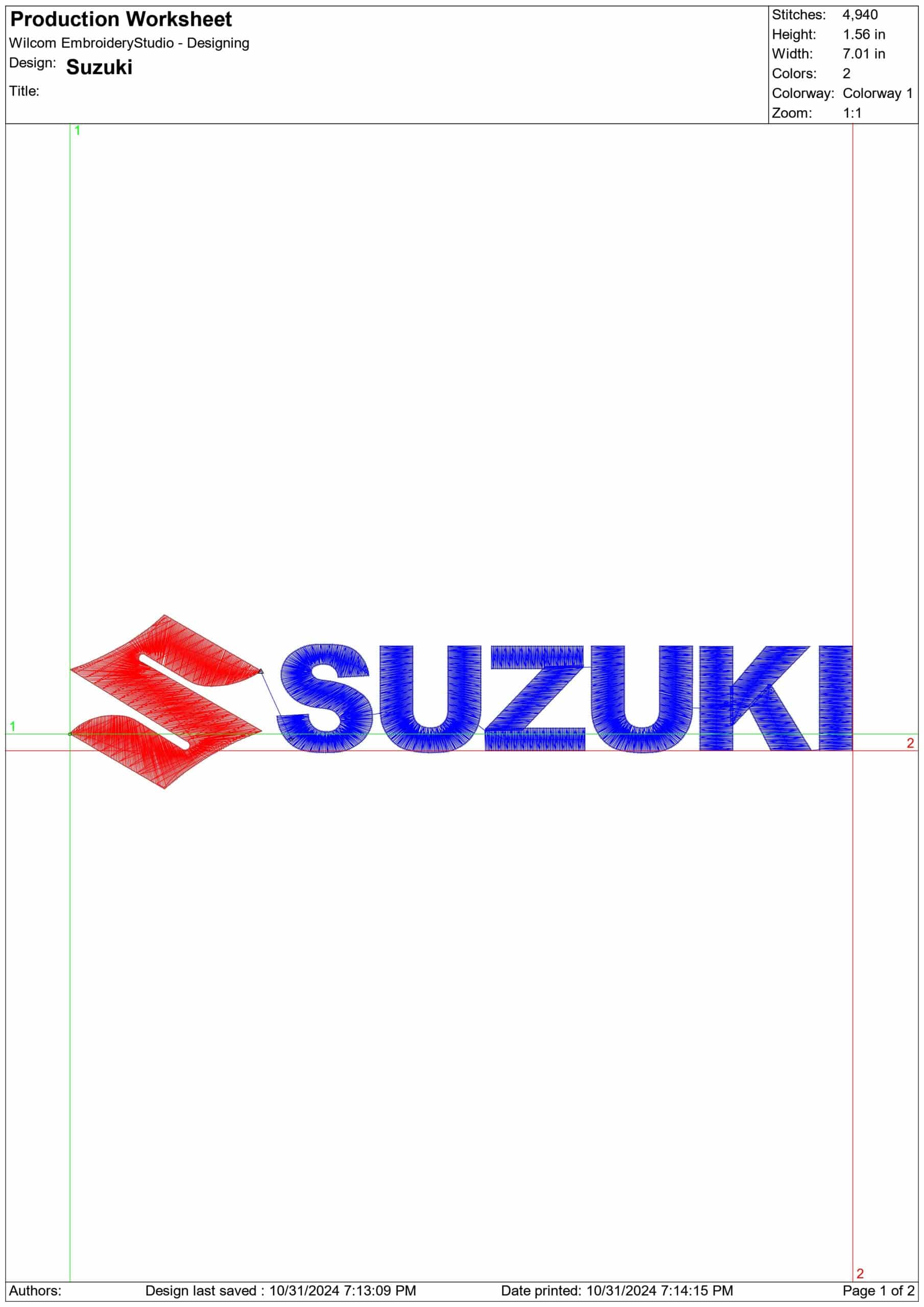 Suzuki Motorbike Embroidery design - Motor Bike Company machine pattern embroidery file instant download — view 2