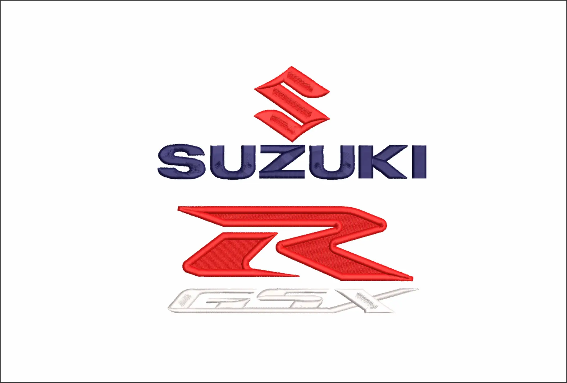 Suzuki Motorbike Embroidery design - Motor Bike Company machine pattern embroidery file instant download