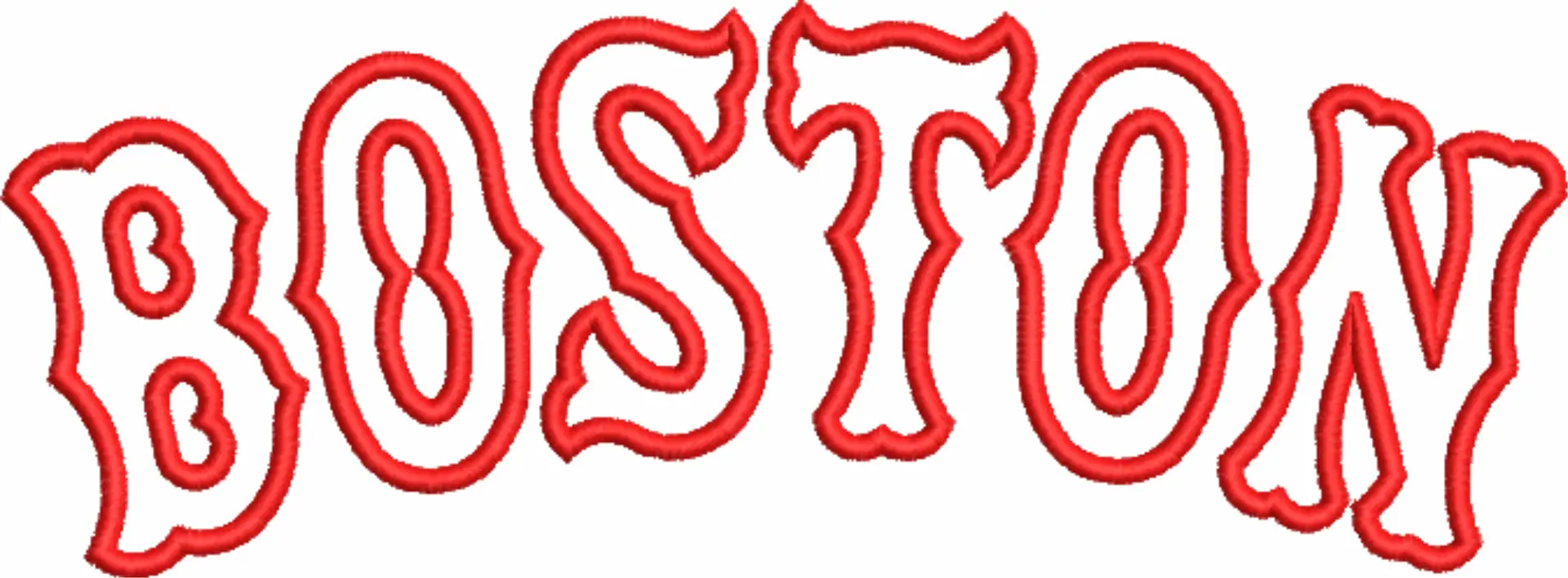 Boston Red Sox Text - Major league Baseball logo - MLB embroidery machine pattern embroidery file - instant download — view 3