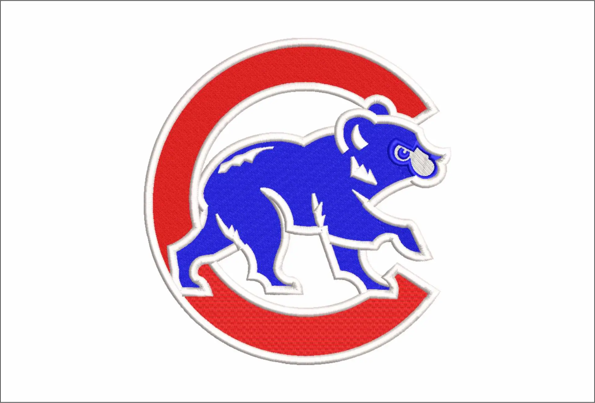 Chicago Cubs emblem - Major league Baseball logo - MLB embroidery machine pattern embroidery file - instant download