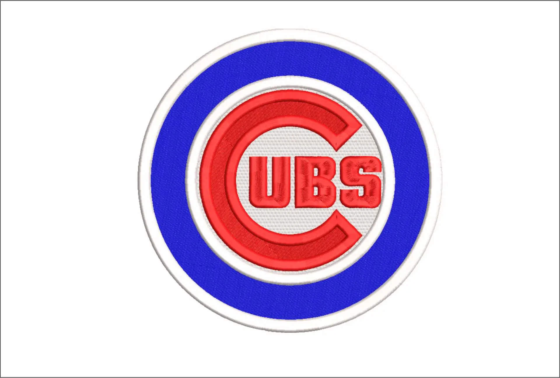Chicago Cubs emblem - Major league Baseball logo - MLB embroidery machine pattern embroidery file - instant download