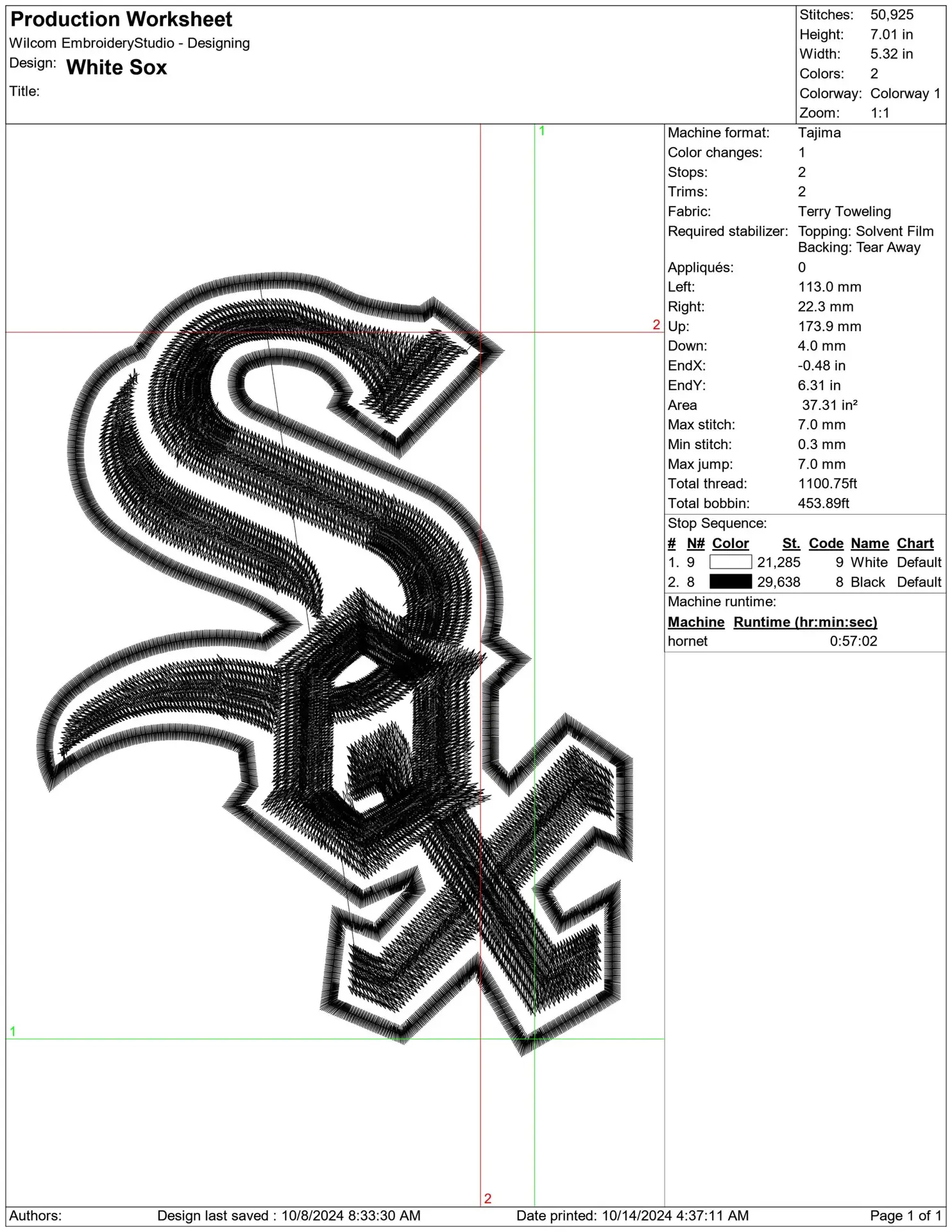 Chicago White Sox - Major league Baseball logo - MLB embroidery machine pattern embroidery file - instant download — view 2