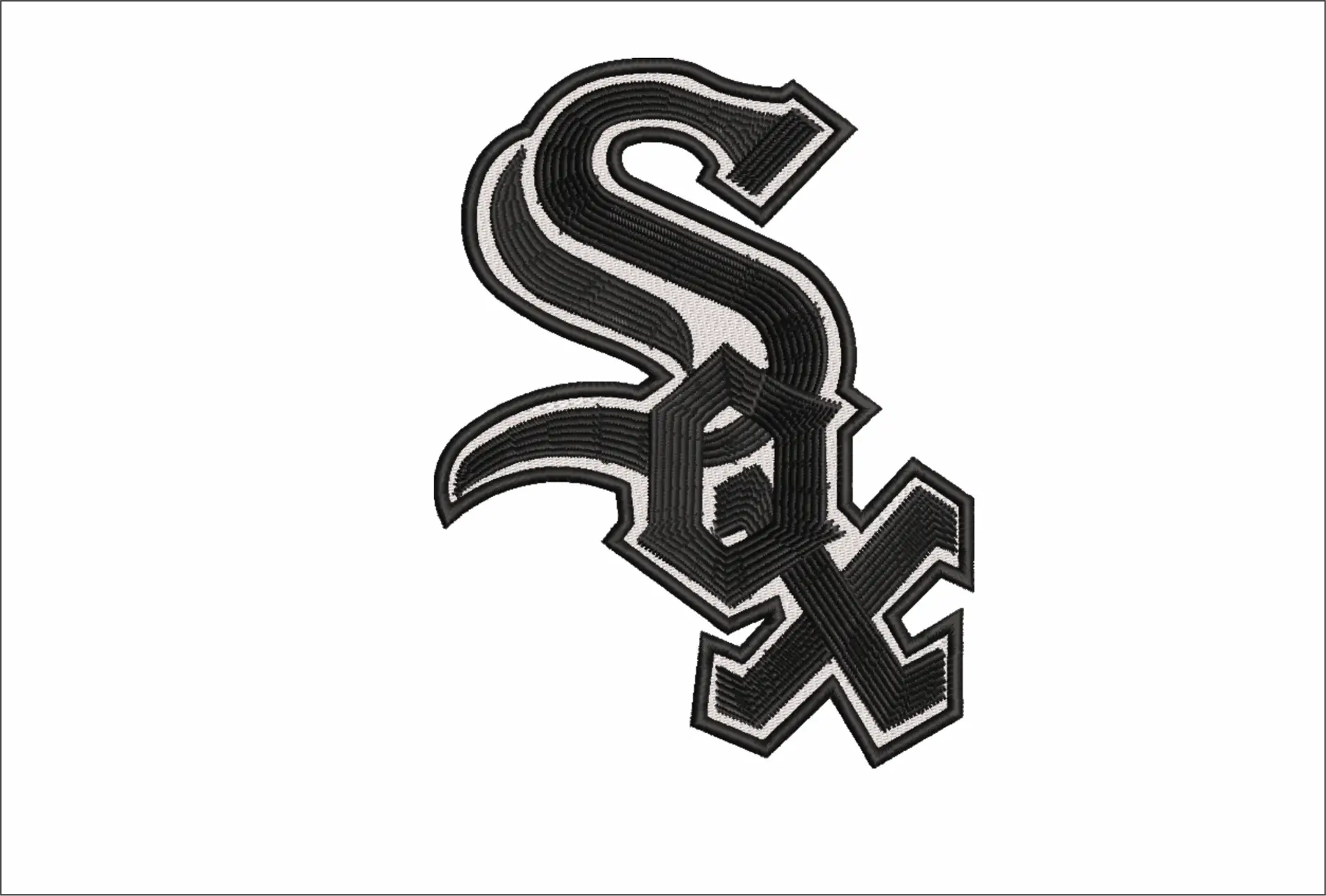 Chicago White Sox - Major league Baseball logo - MLB embroidery machine pattern embroidery file - instant download