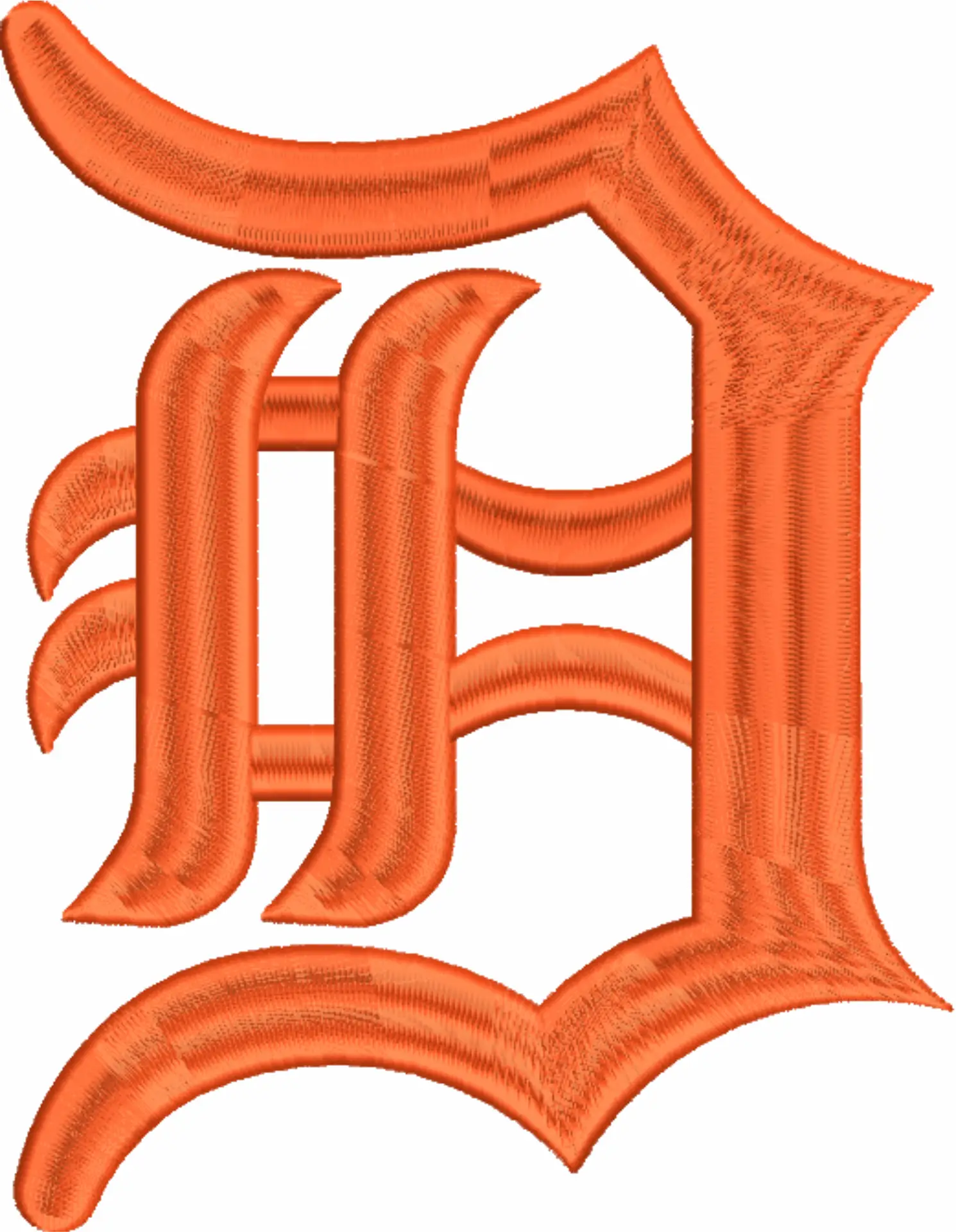 Detroit Tigers - Major league Baseball logo - MLB embroidery machine pattern embroidery file - instant download — view 3