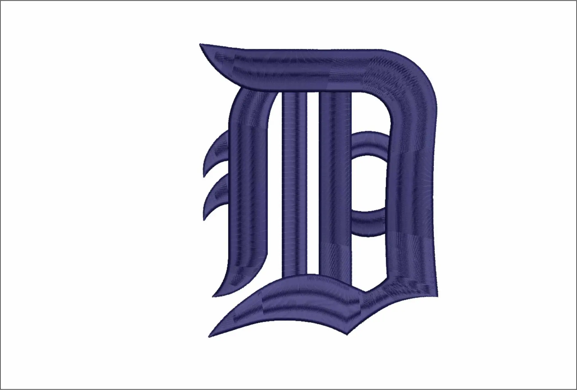Detroit Tigers - Major league Baseball logo - MLB embroidery machine pattern embroidery file - instant download