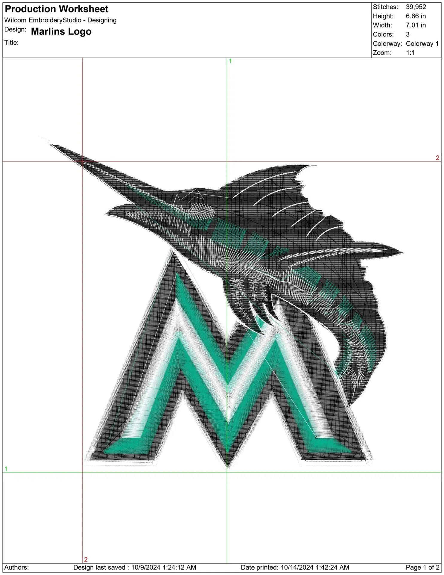Miami Marlins - Major league Baseball logo - MLB embroidery machine pattern embroidery file - instant download — view 2