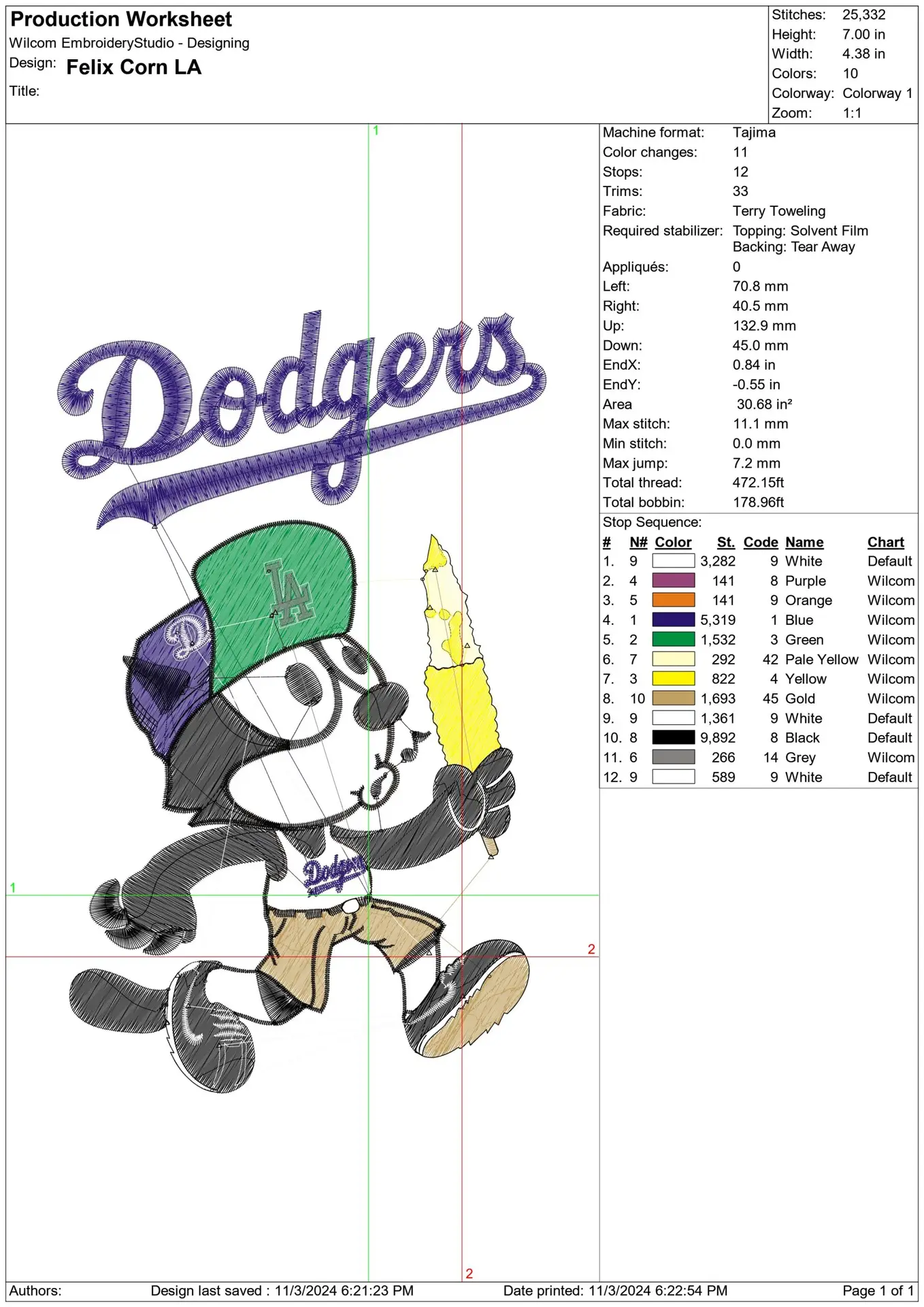 LA Dodgers Felix - Major league Baseball logo 2024 World Series - MLB embroidery machine pattern embroidery file - instant download — view 2