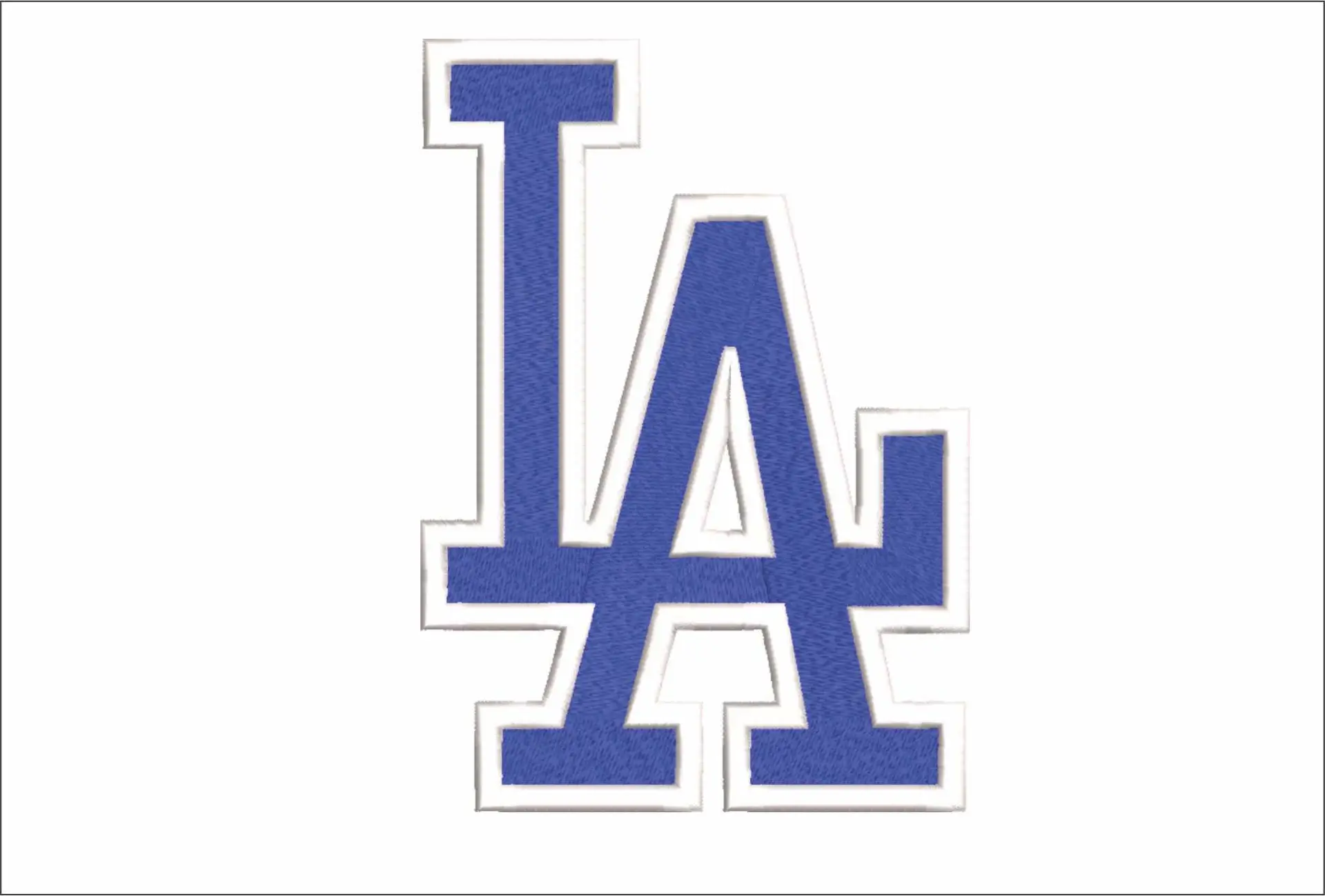 LA Dodgers - Major league Baseball logo 2024 World Series - MLB embroidery machine pattern embroidery file - instant download