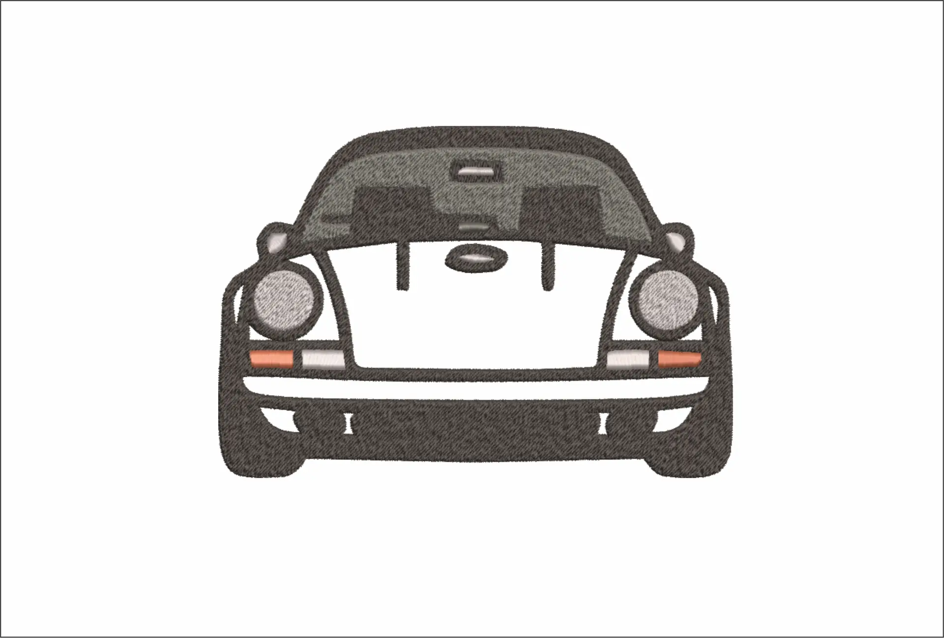 Porsche Stylized designs embroidery design - 911 Outline embroidery design machine pattern - Car embroidery file - instant download