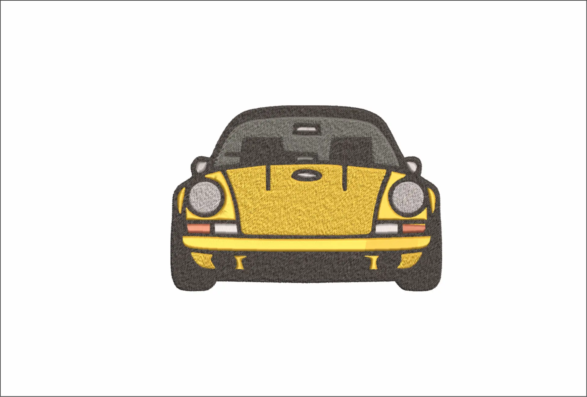 Porsche Stylized designs embroidery design - 911 Outline embroidery design machine pattern - Car embroidery file - instant download (Copy)