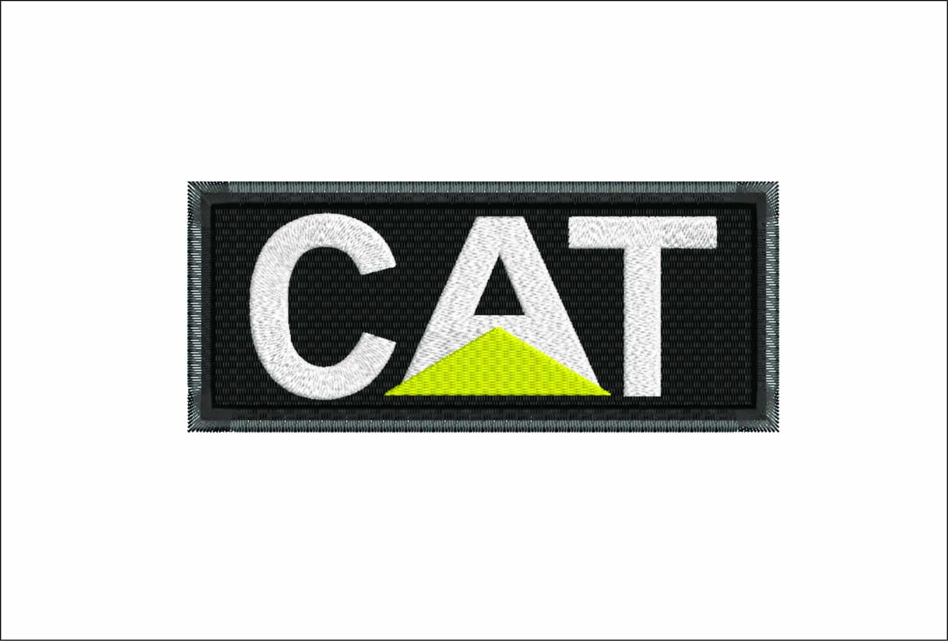 CAT Logo embroidery design -  Car embroidery design machine pattern - Car embroidery file - instant download