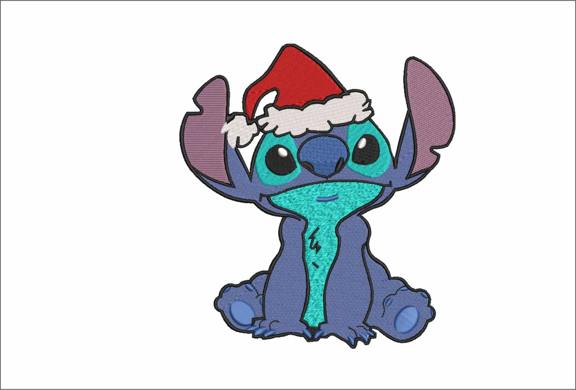 Nike Swoosh Christmas Stitch  - Xmas embroidery design file - instant download in a frame
