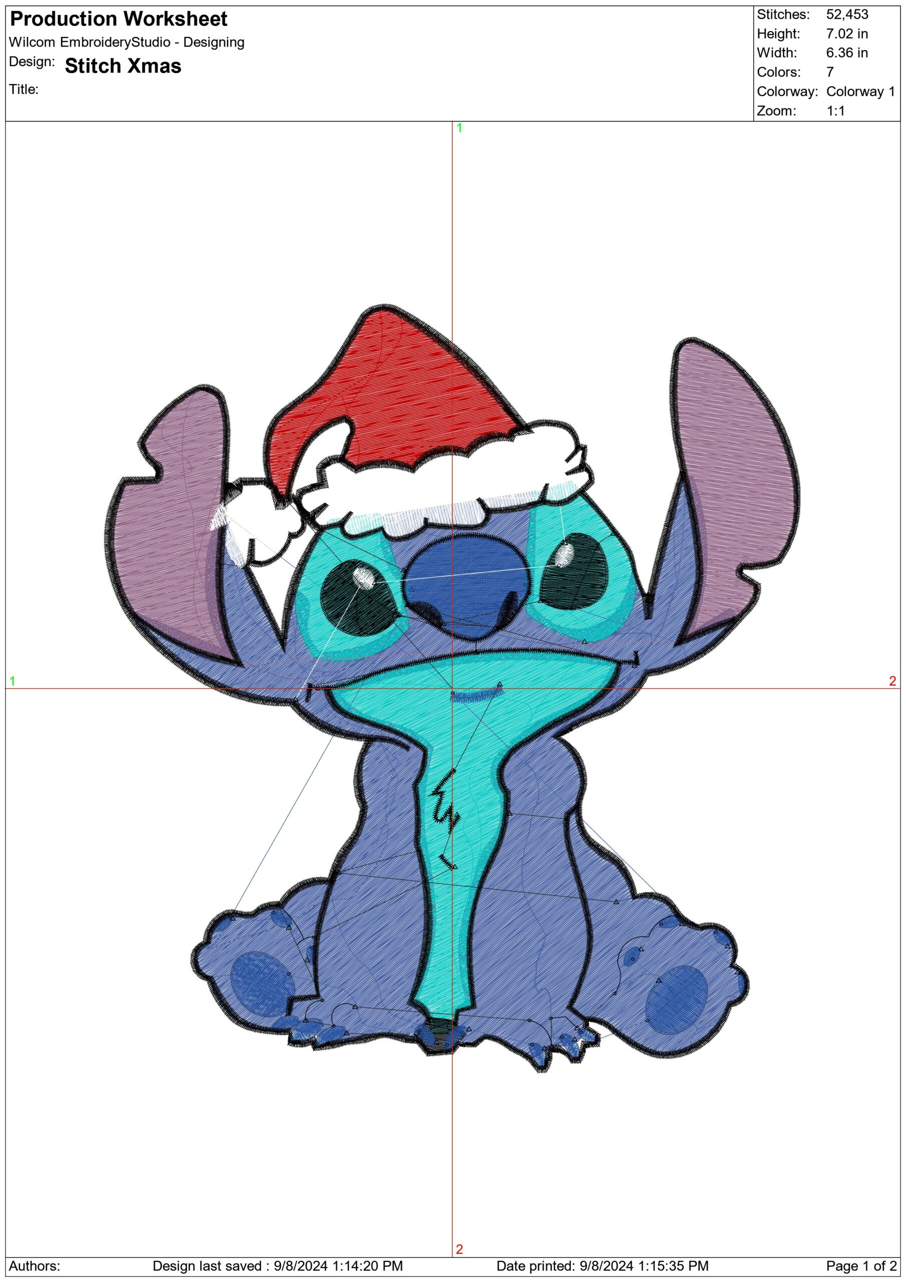 Nike Swoosh Christmas Stitch  - Xmas embroidery design file - instant download in a frame — view 2
