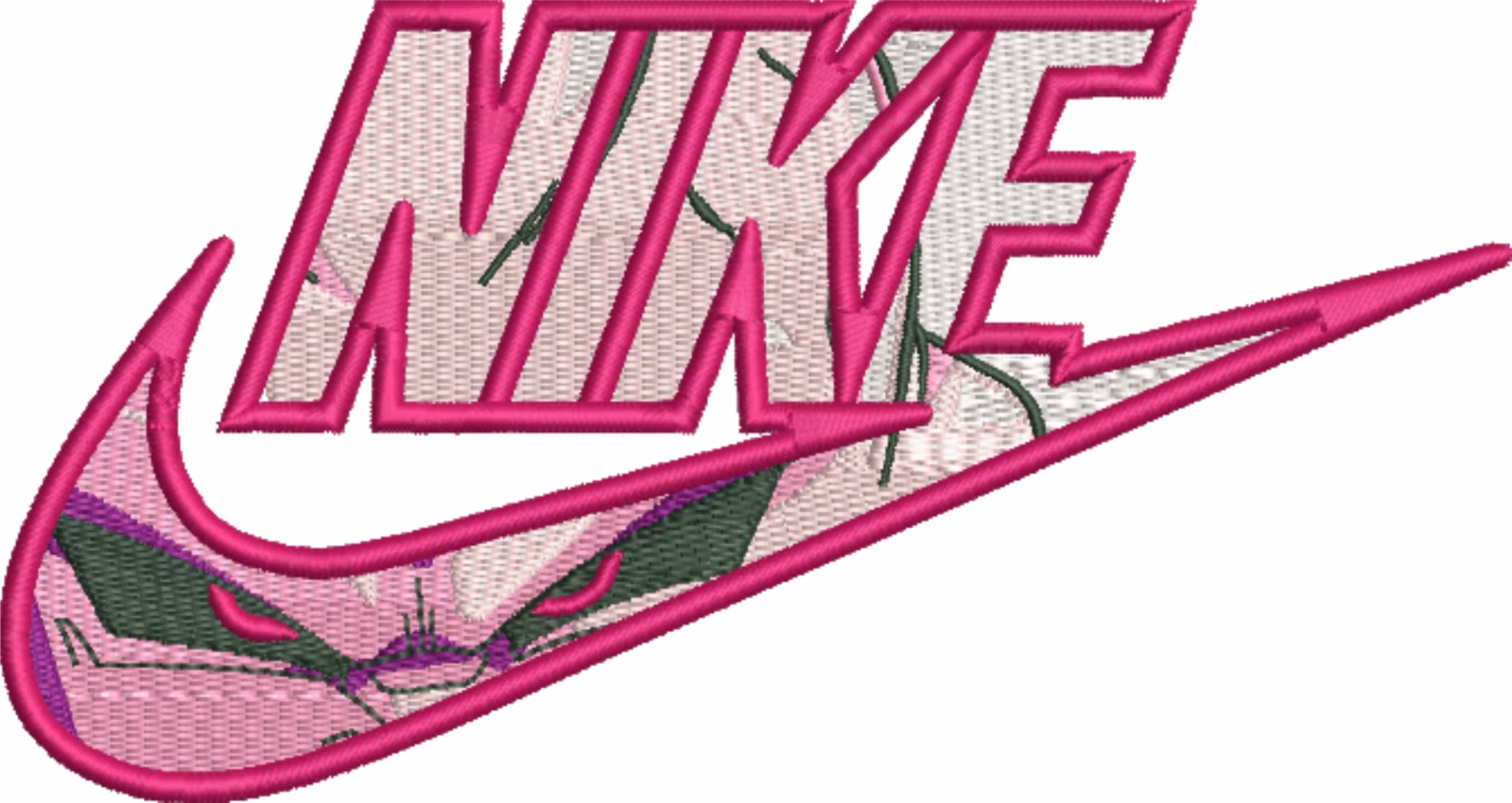 Nike Swoosh Kid Buu Dragon Ballz - Anime embroidery design - embroidery file - instant download — view 4