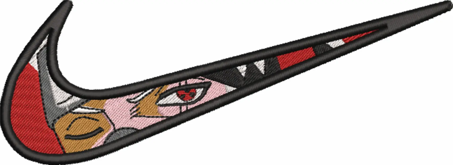 Nike Swoosh Choso Jujutsu - Anime embroidery design - embroidery file - instant download — view 4