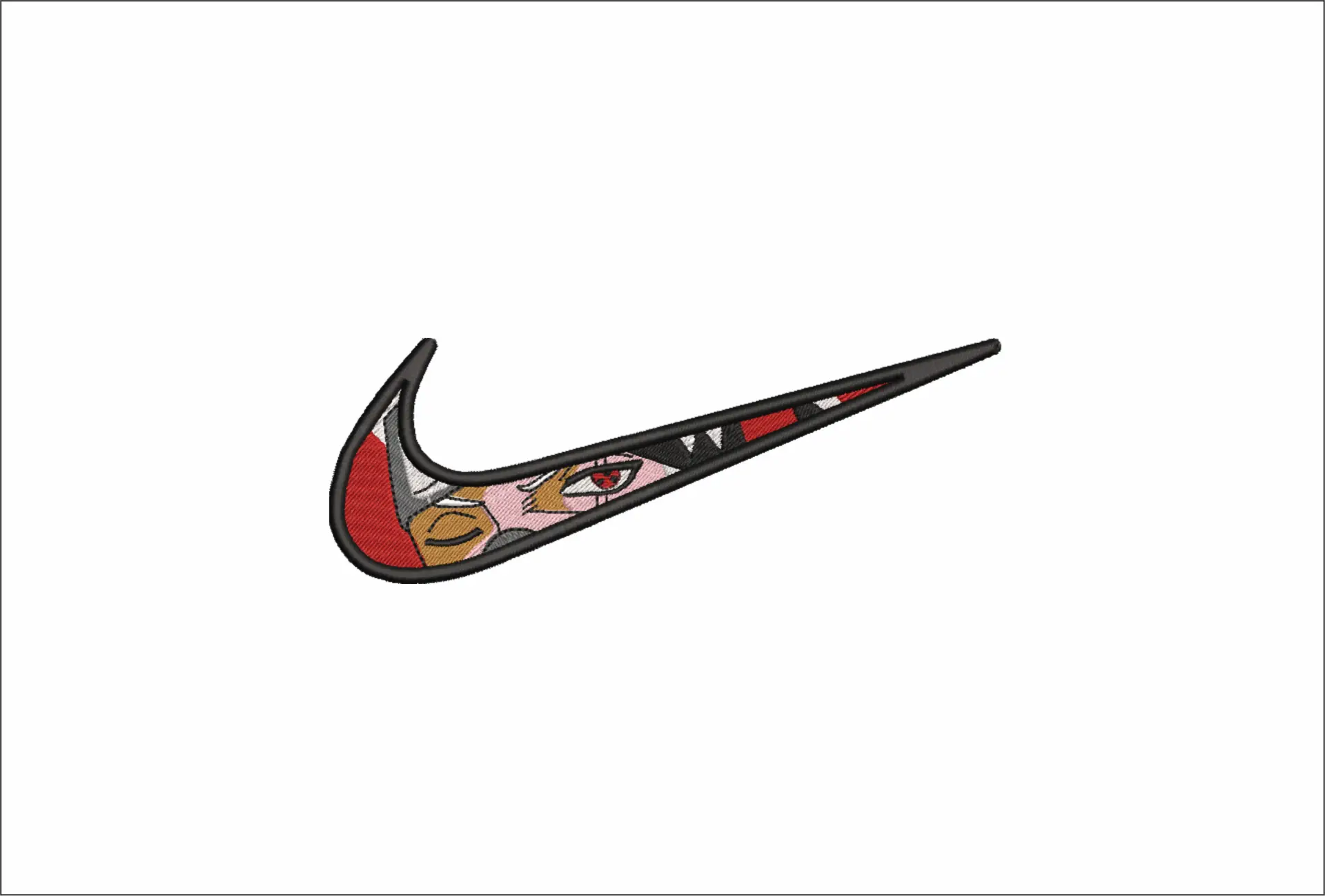 Nike Swoosh Choso Jujutsu - Anime embroidery design - embroidery file - instant download